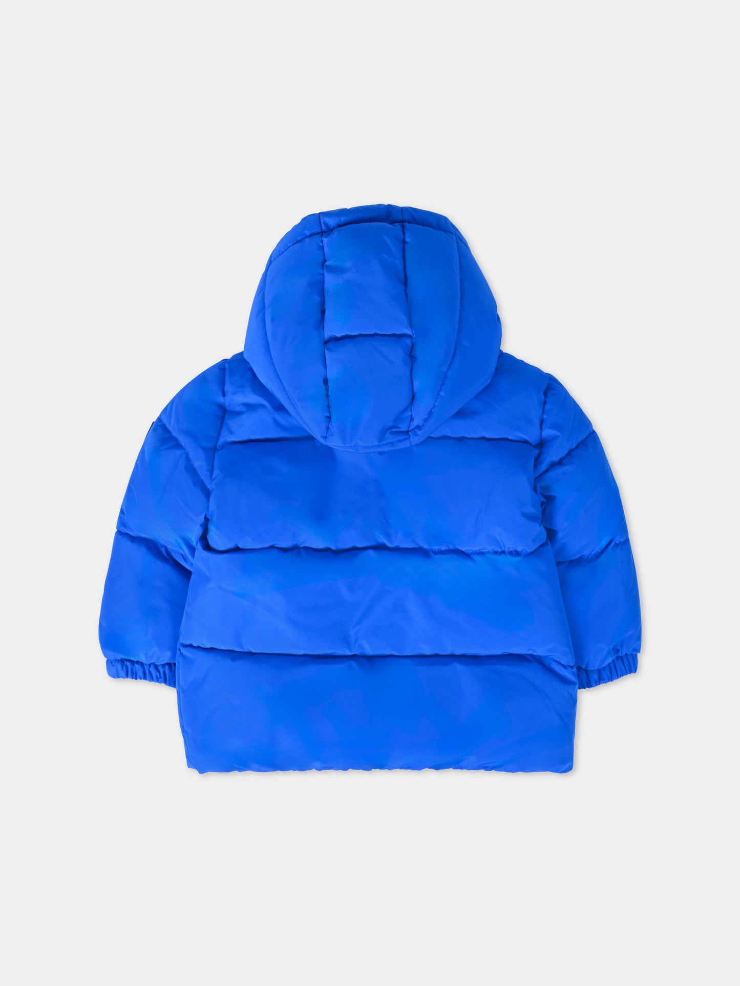 Piumino blu per neonato con logo,Boss,J51258 87A