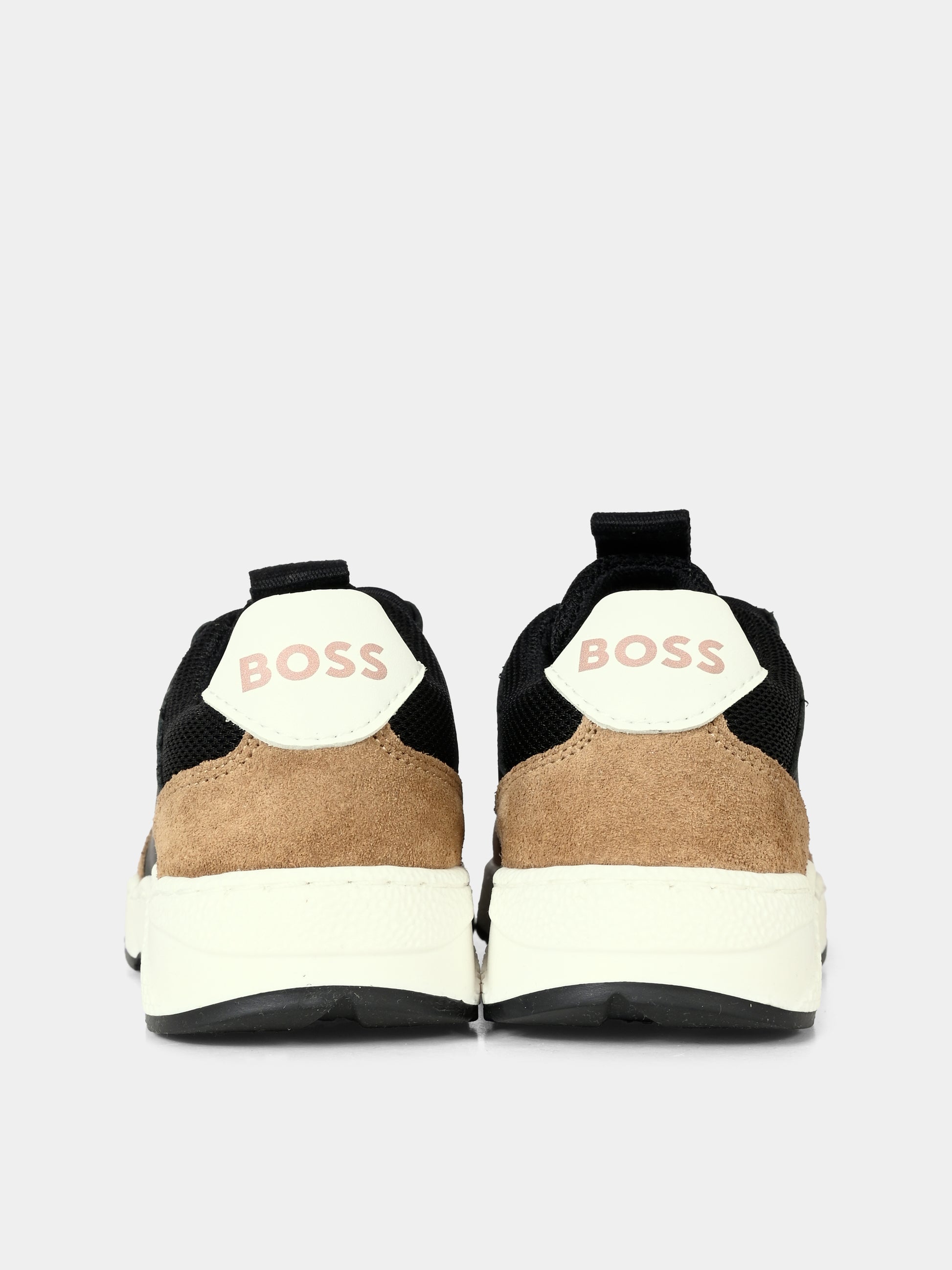 Sneakers multicolor per bambino con logo,Boss,J51314 269