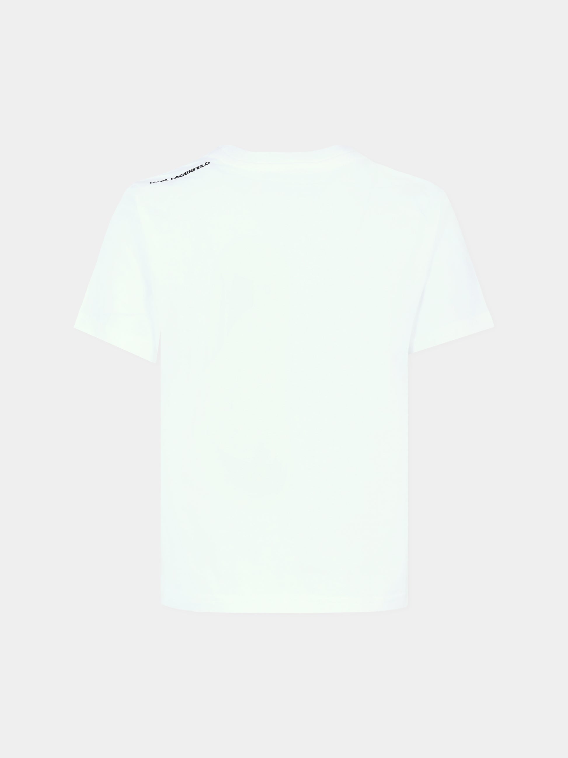 T-shirt bianca per bambino con Karl Lagerfeld,Karl Lagerfeld Kids,Z30239 10P
