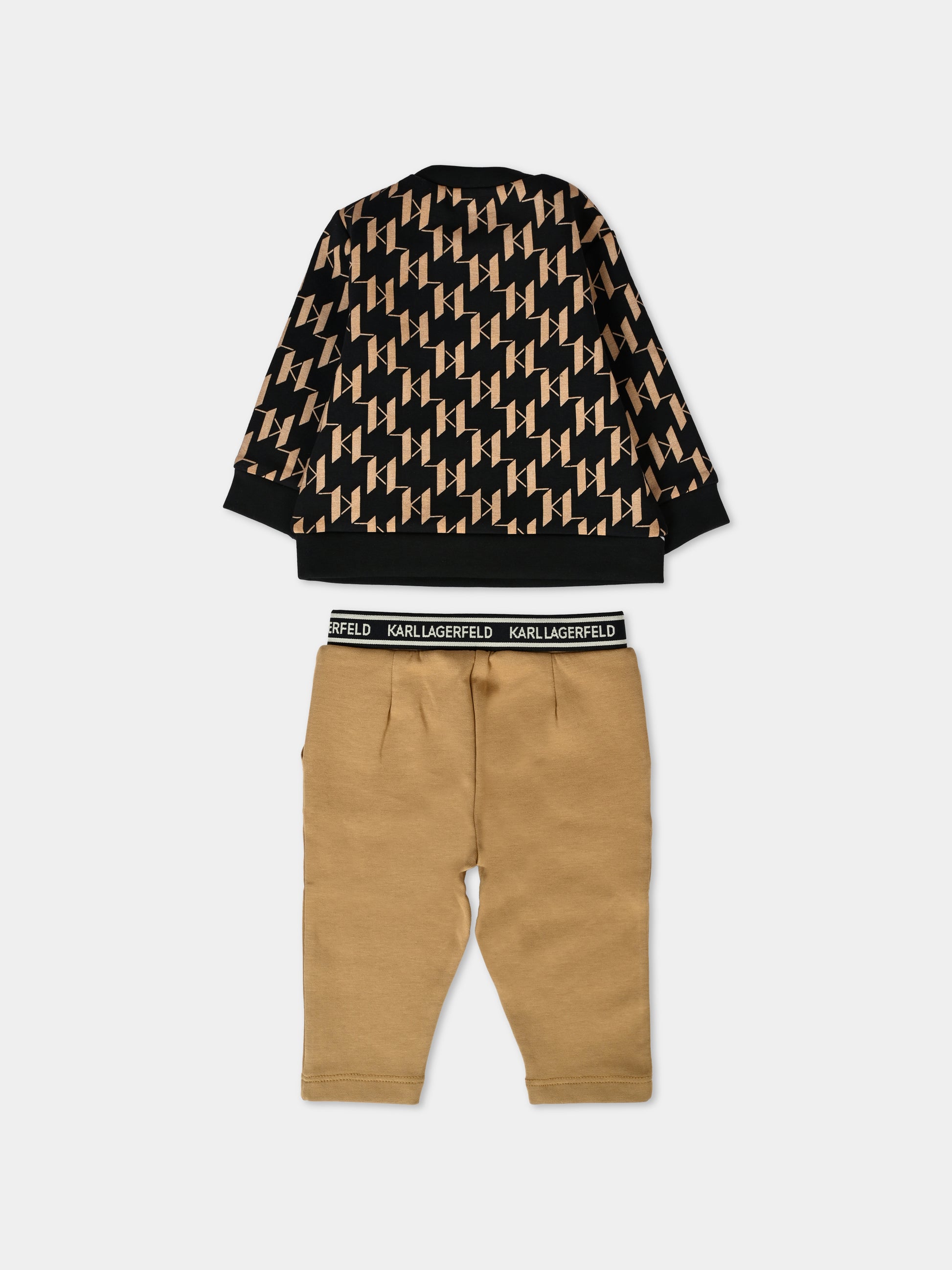 Completo multicolor per neonato con logo all over,Karl Lagerfeld Kids,Z30293 239