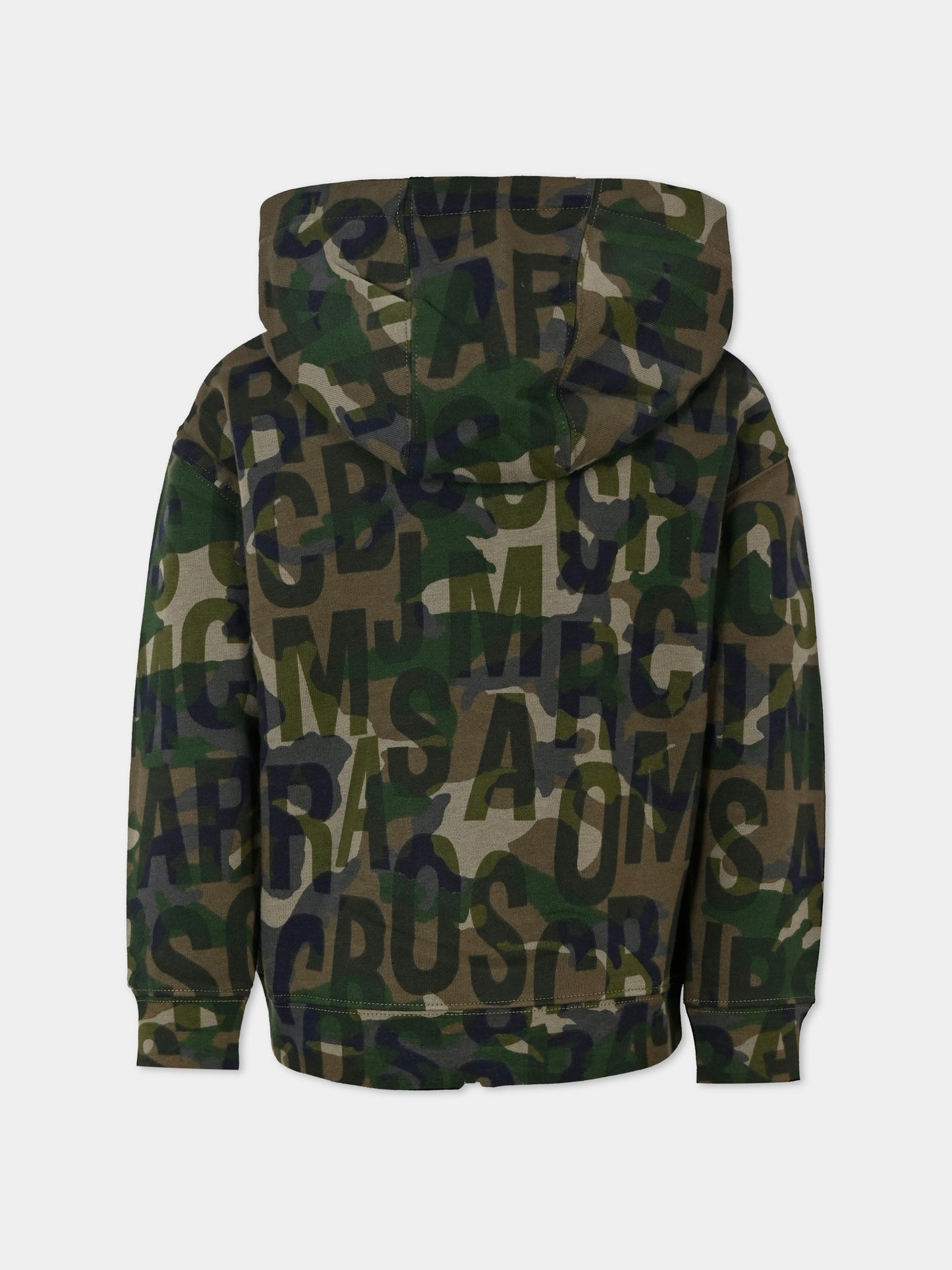 Felpa multicolor per bambino con logo camouflage,Marc Jacobs,W60289 66K