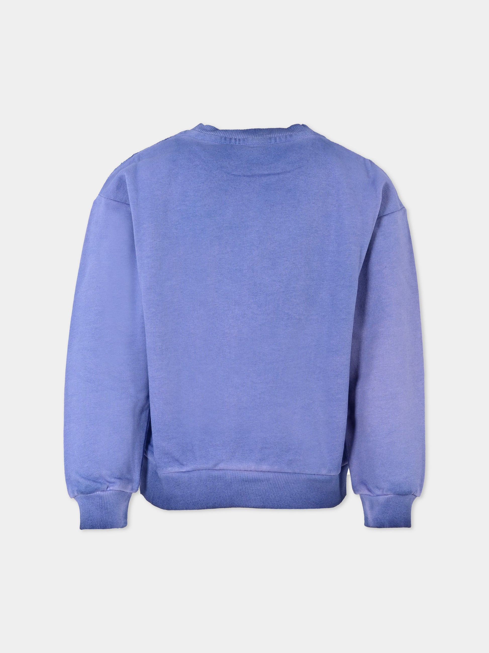 Felpa celeste per bambini con logo,Marc Jacobs,W60291 820