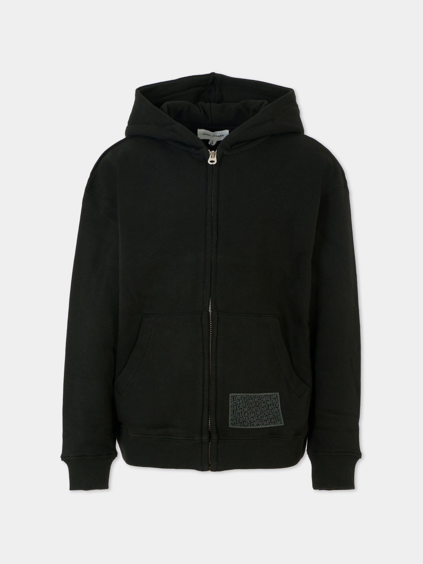 Felpa nera per bambini con logo,Marc Jacobs,W60321 09B