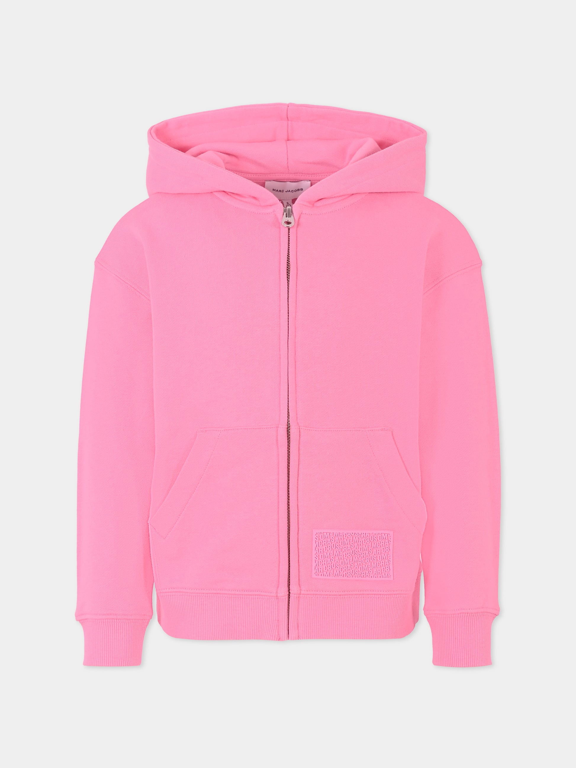 Felpa rosa per bambina con logo,Marc Jacobs,W60321 490