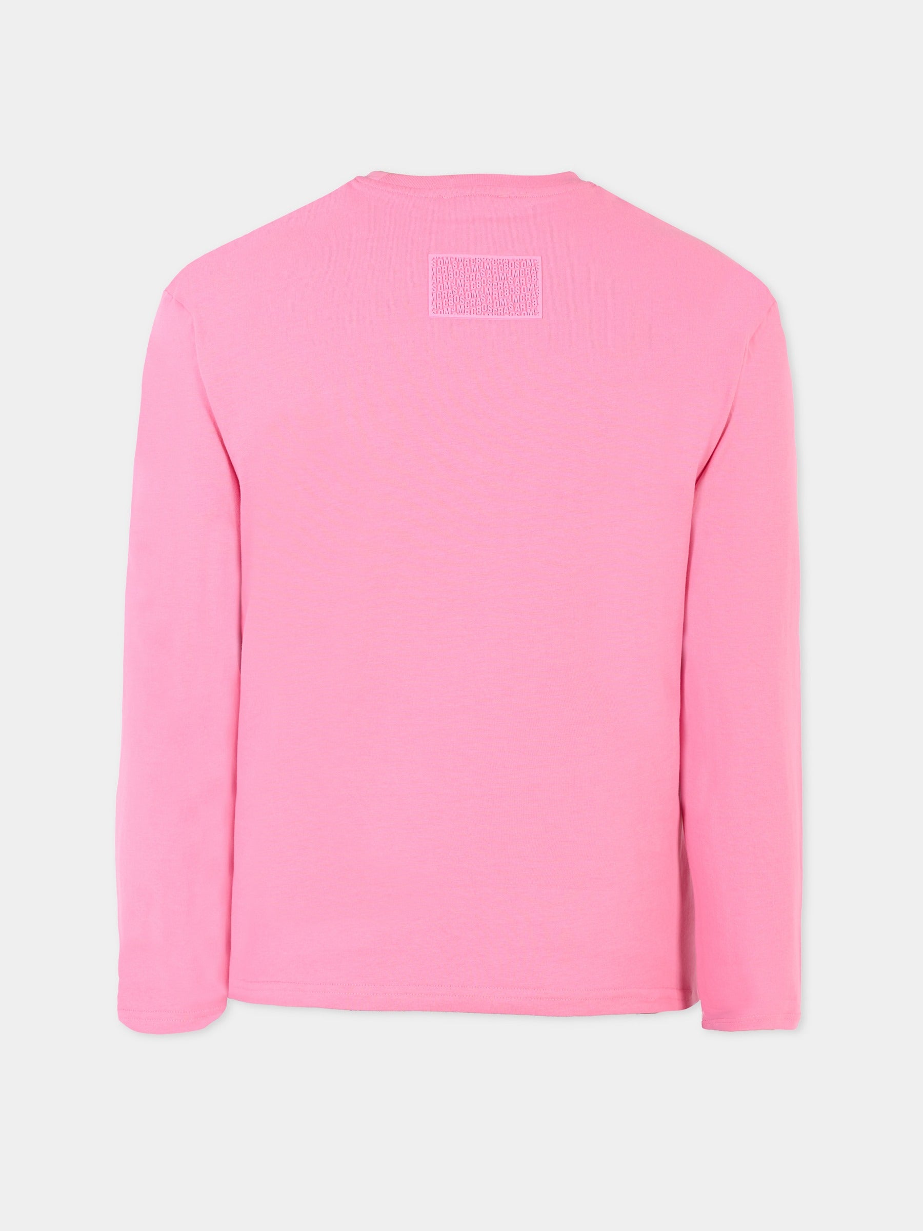 T-shirt rosa per bambina con logo,Marc Jacobs,W60322 490