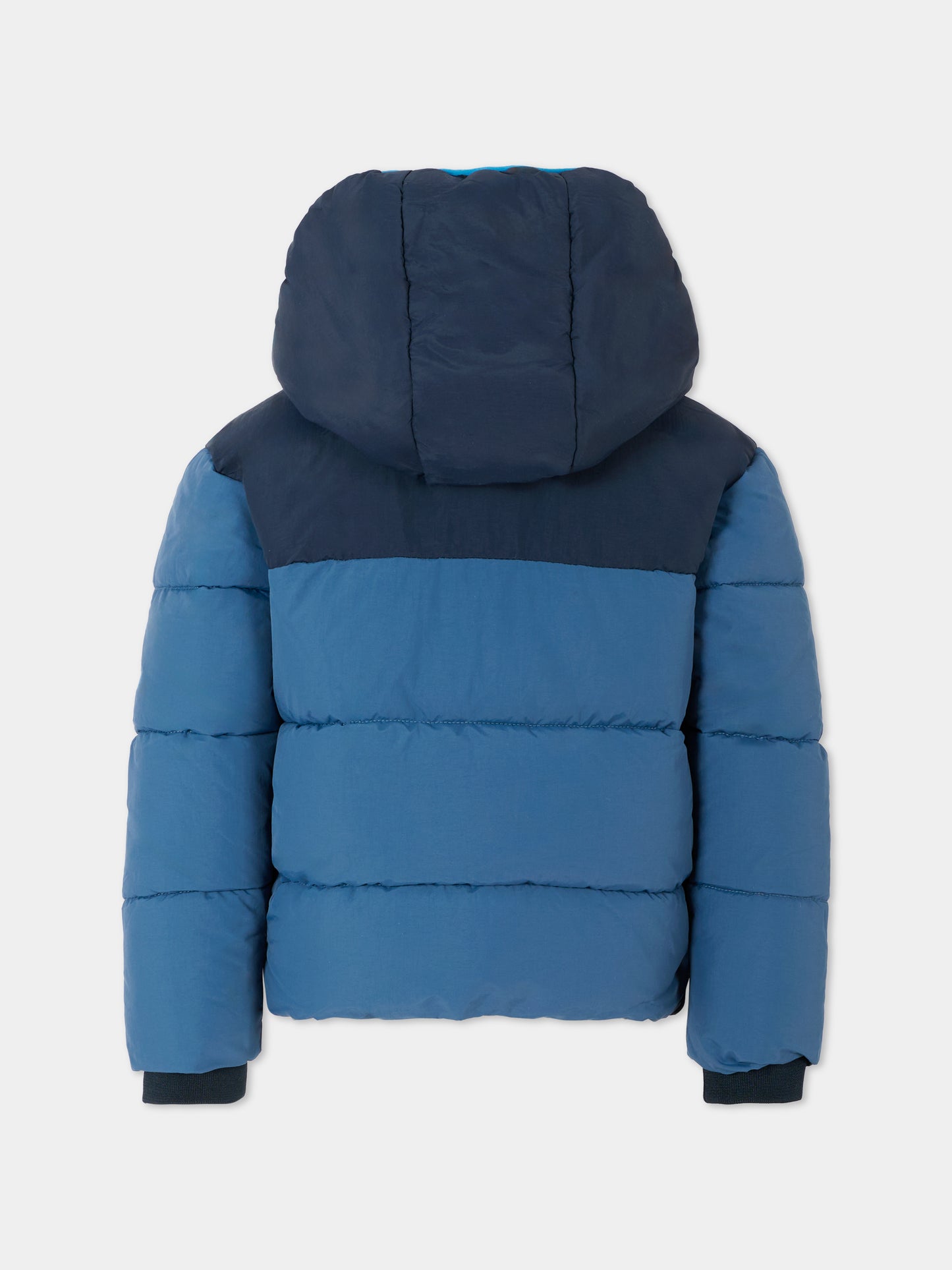 Piumino blu per bambino con logo,Timberland,T60246 827