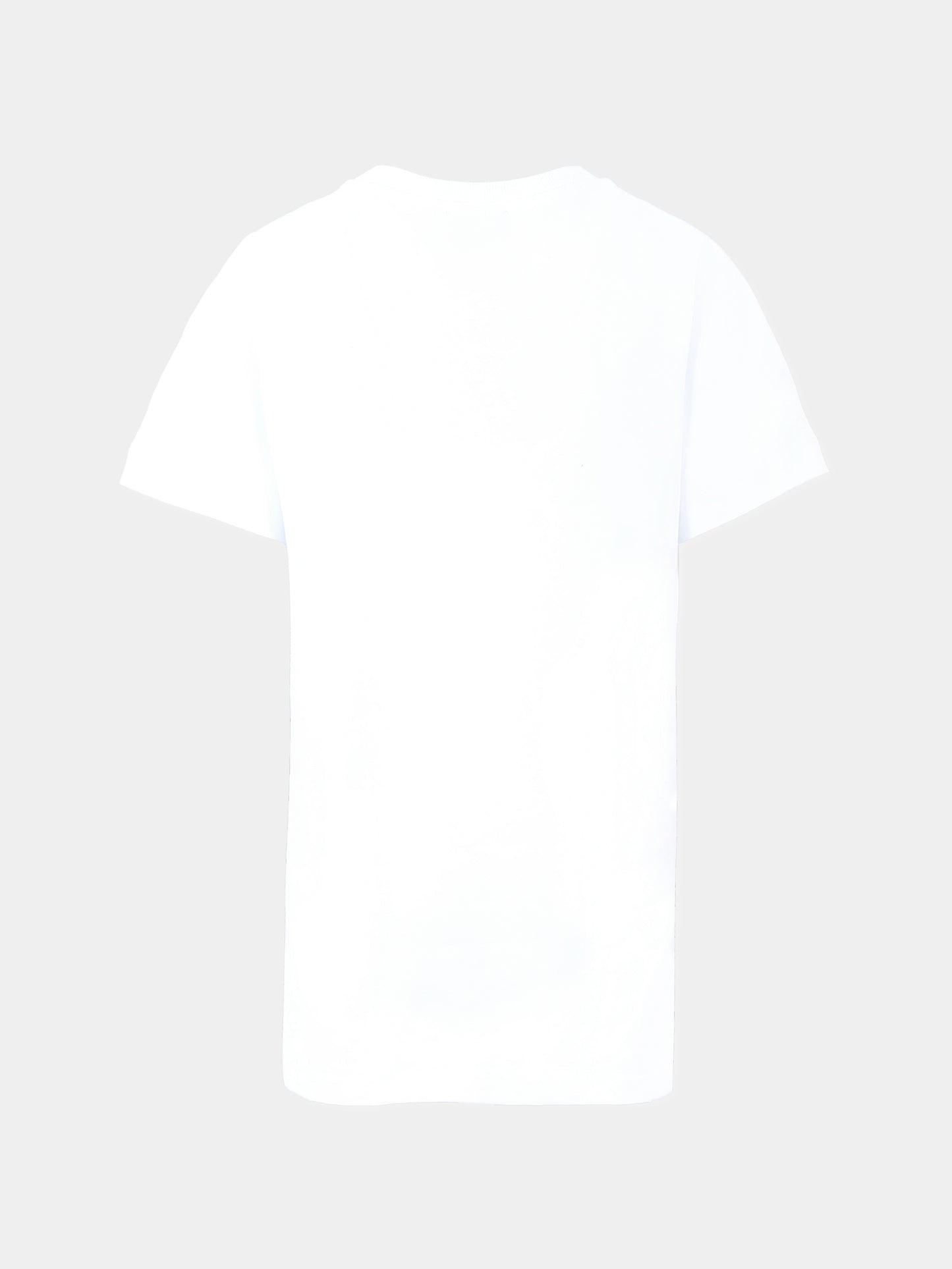 Vestito bianco per bambina con logo,Moschino Kids,HDV0GN LBA10 10101