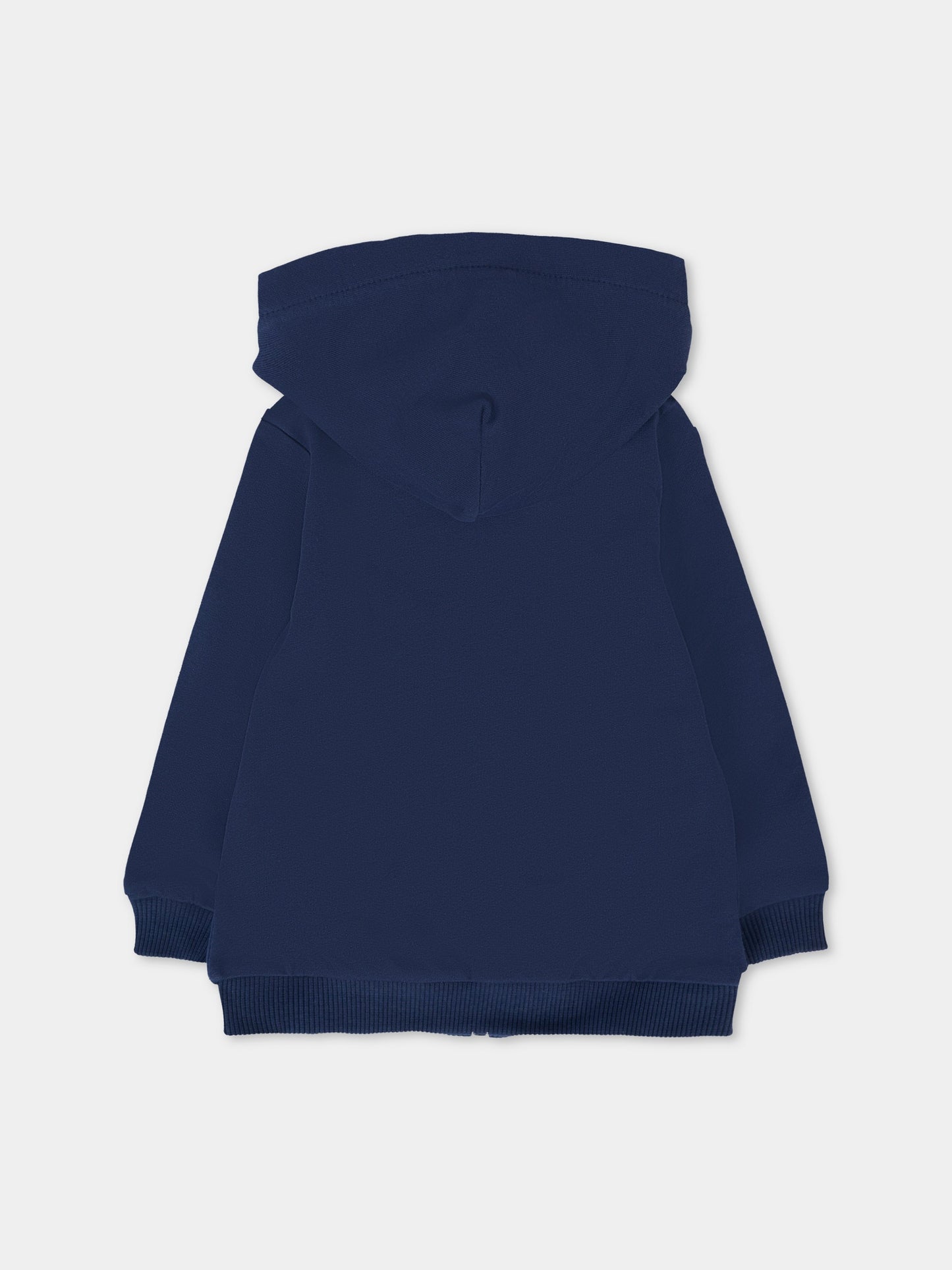 Felpa blu per neonati con Teddy Bear,Moschino Kids,MUF05X LCA19 40016