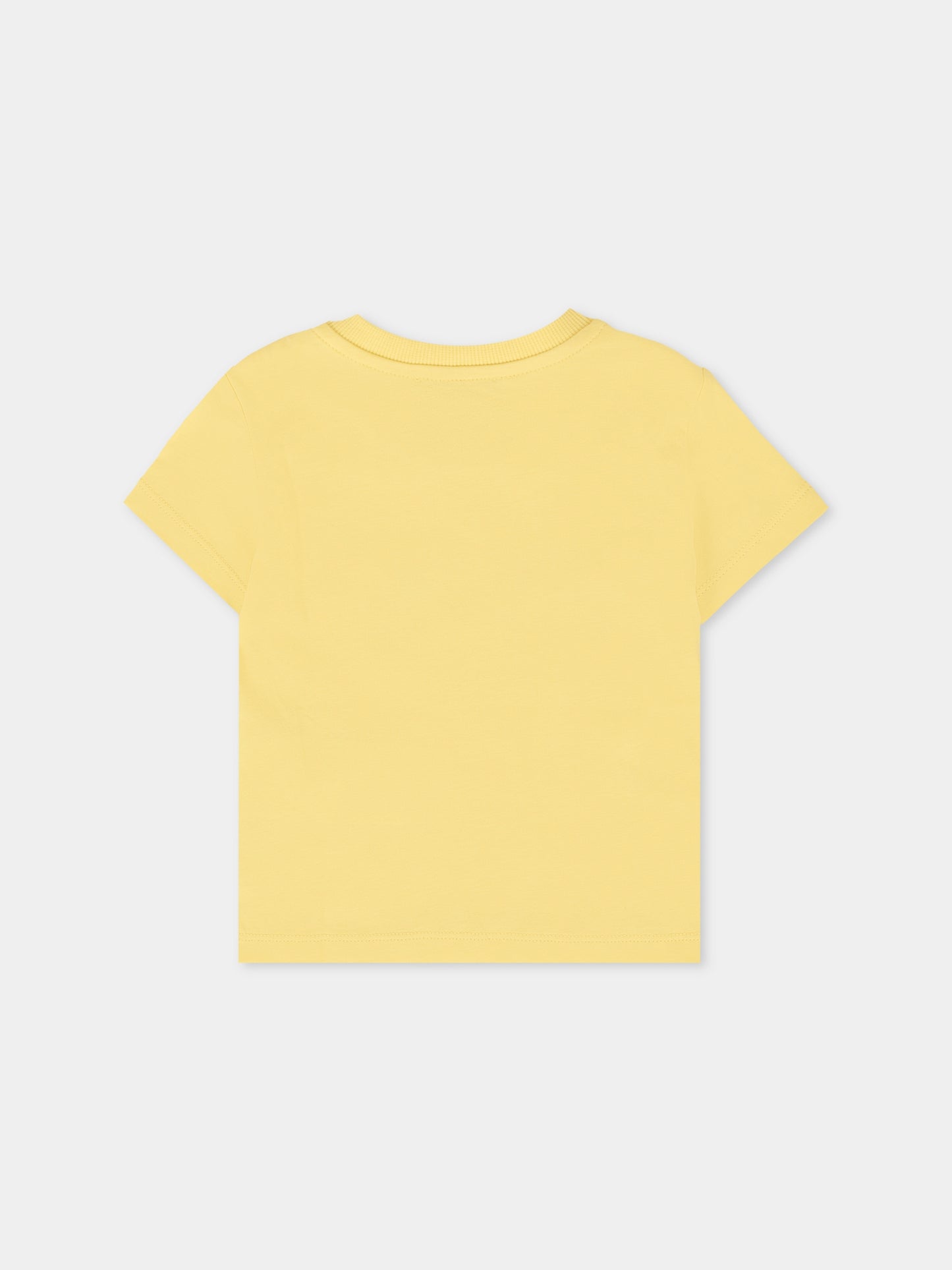 T-shirt gialla per neonati con Teddy Bear e logo,Moschino Kids,MUM047 LAA02 51082