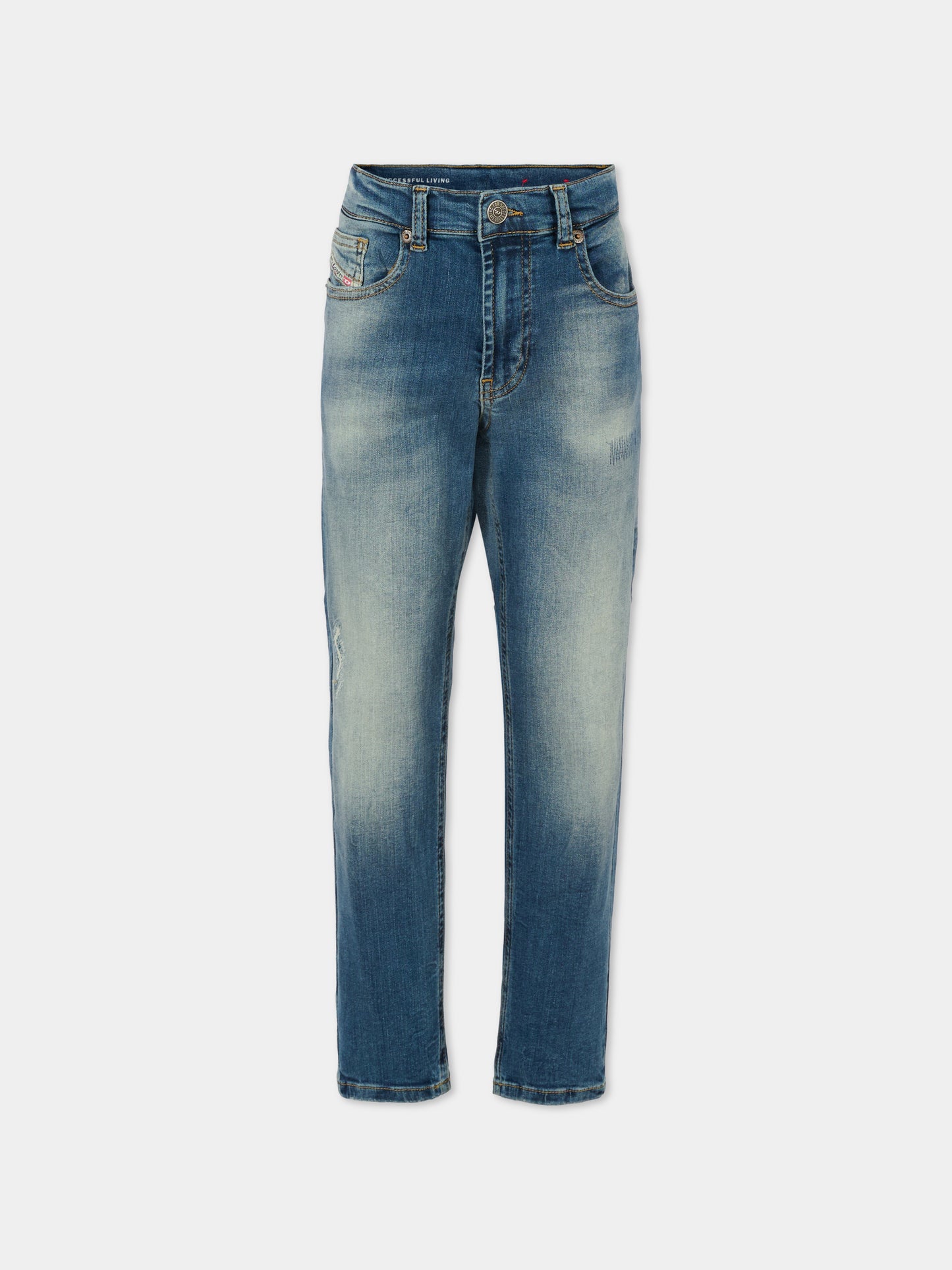 Jeans denim per bambino con logo,Diesel,J00981 KXBNR K01