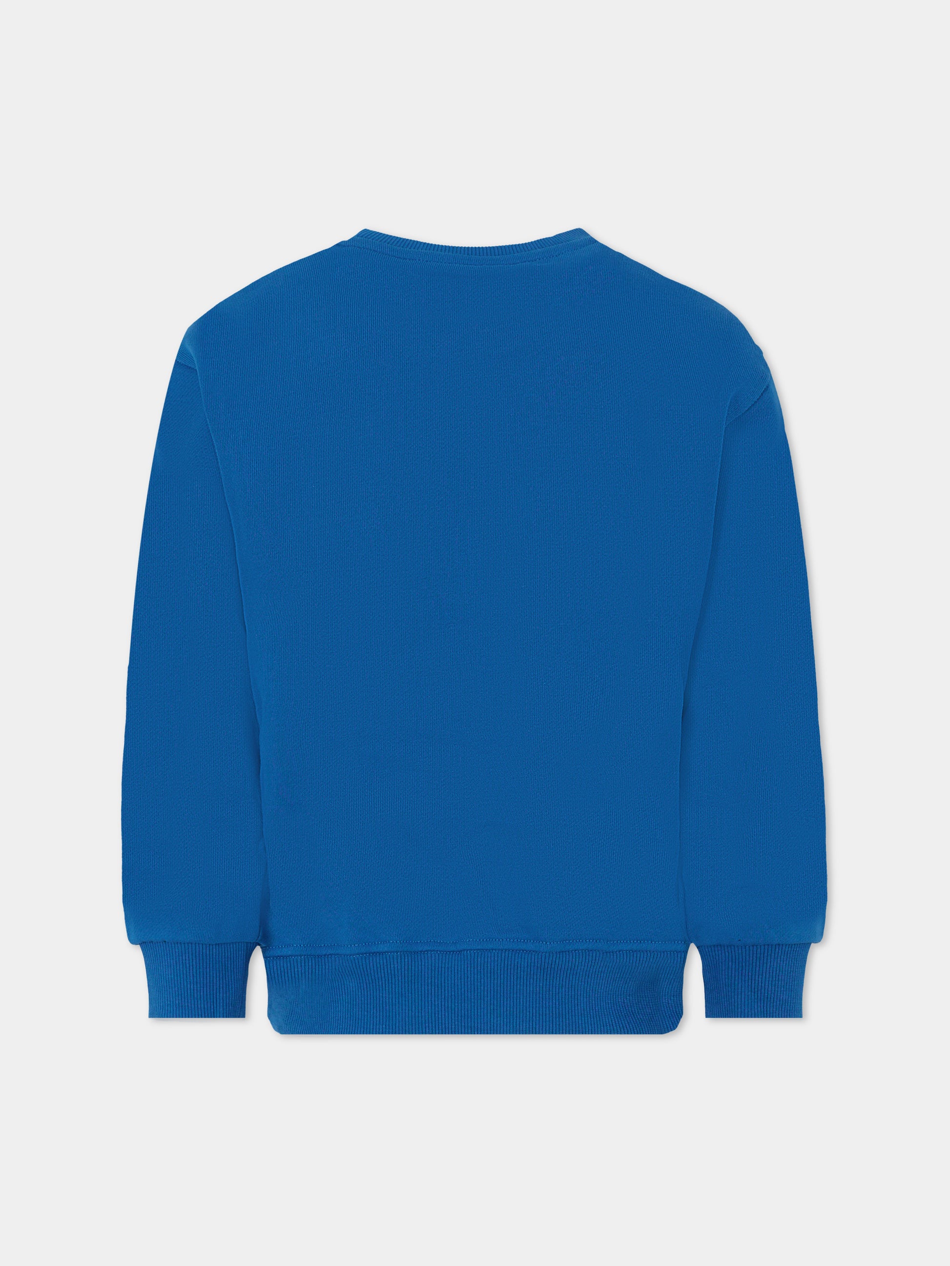 Felpa blu per bambino con logo,Diesel,J02213 KYAQK K823