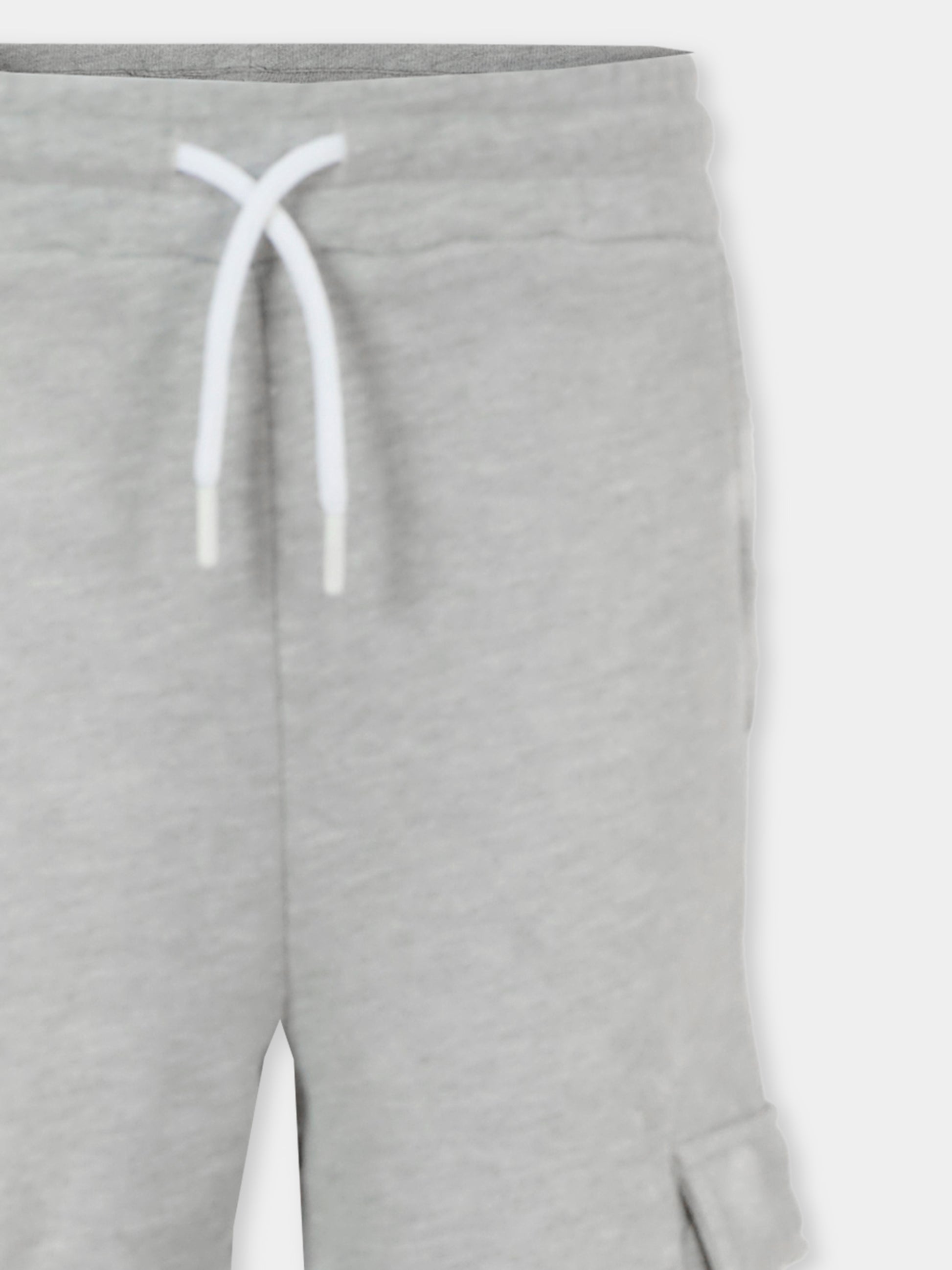 Pantaloni grigi per bambino con logo,Msgm Kids,S5MSJBFP152 101