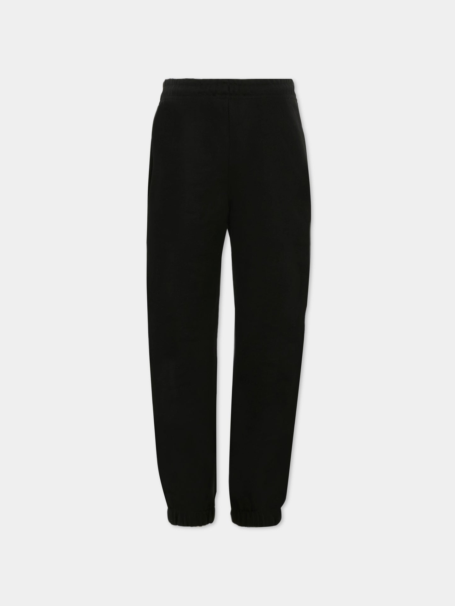 Pantaloni neri per bambino con logo,Msgm Kids,S5MSJBFP311 110