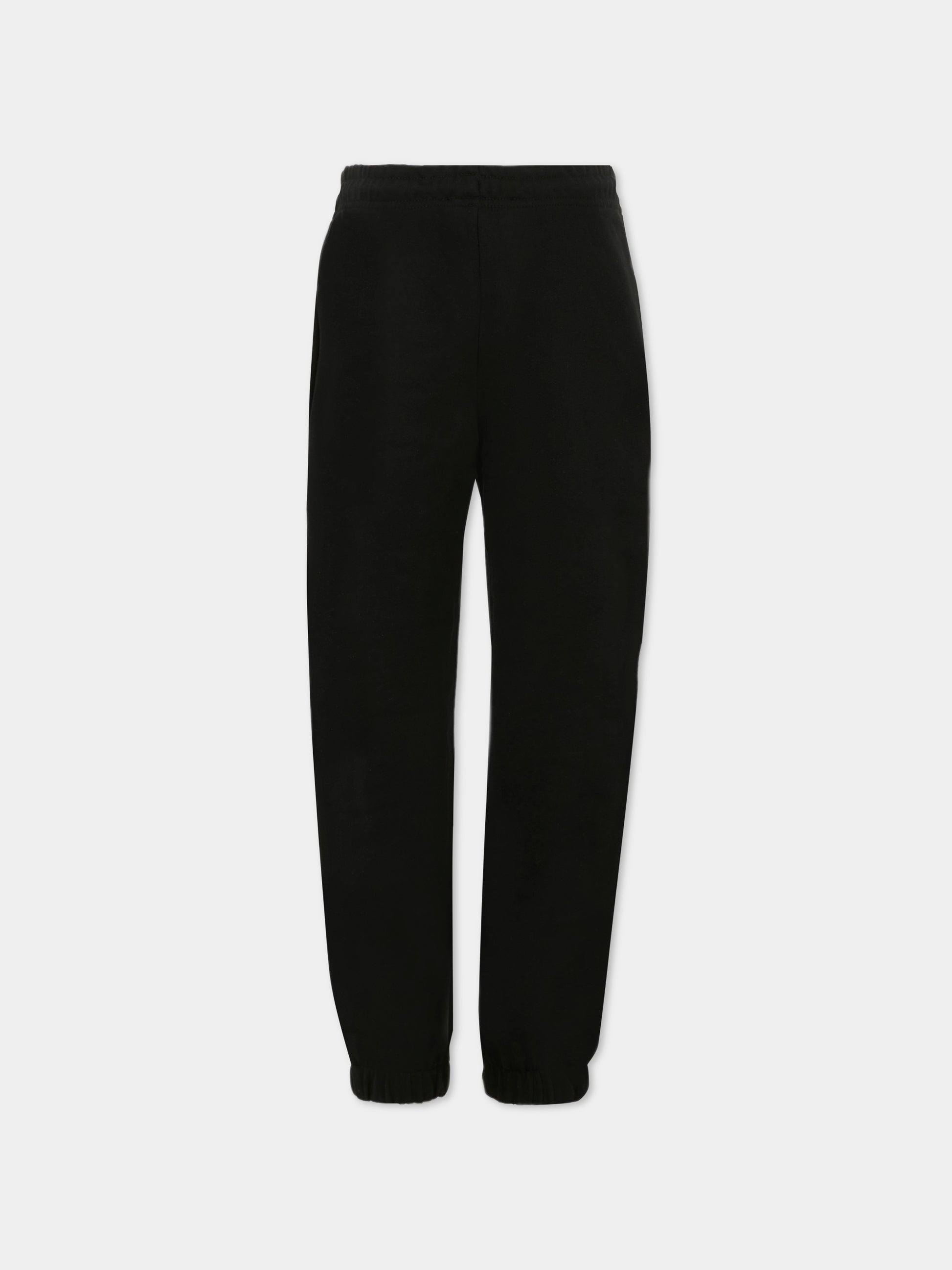 Pantaloni neri per bambino con logo,Msgm Kids,S5MSJBFP311 110