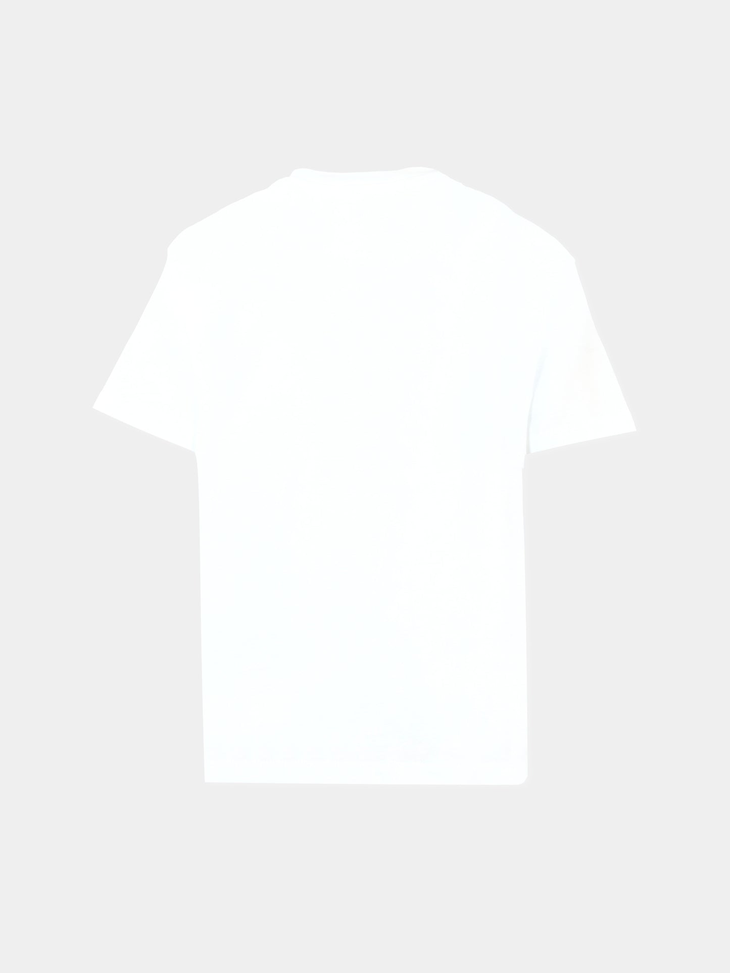 T-shirt bianca per bambina con fiore giallo,Msgm Kids,S5MSJGTH120 001