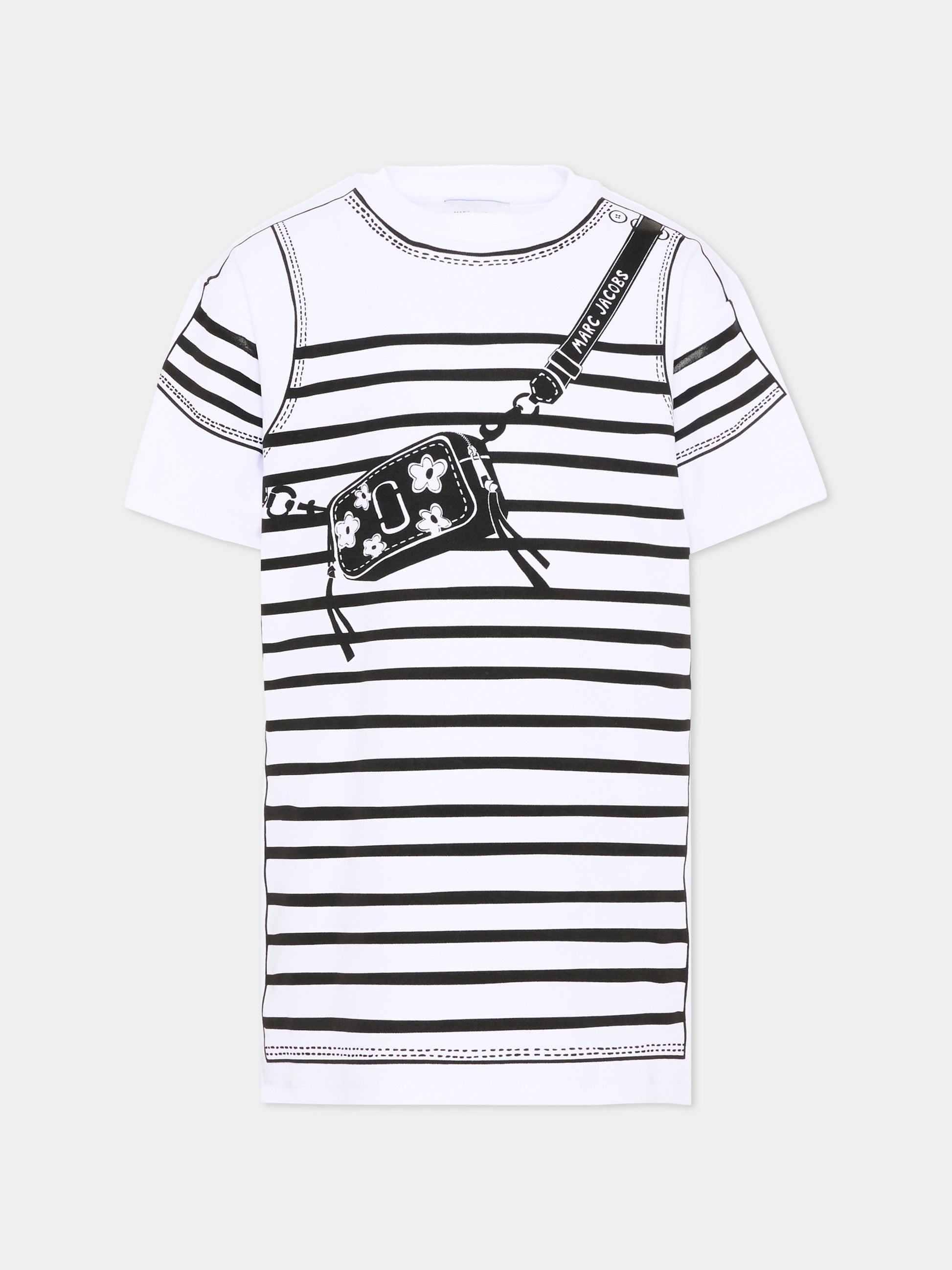 Vestito multicolor per bambina con stampa borsa,Marc Jacobs,W60715 10P