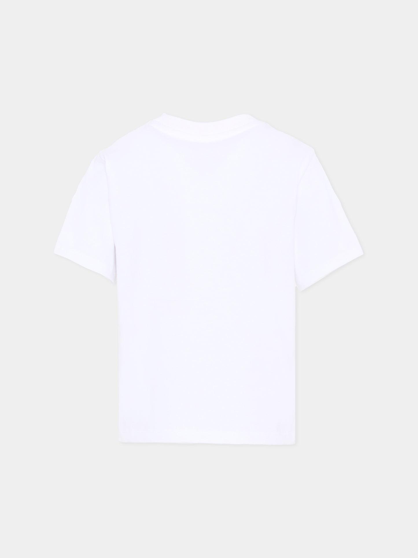 T-shirt bianca per bambina con logo e cristalli,Marc Jacobs,W60746 10P