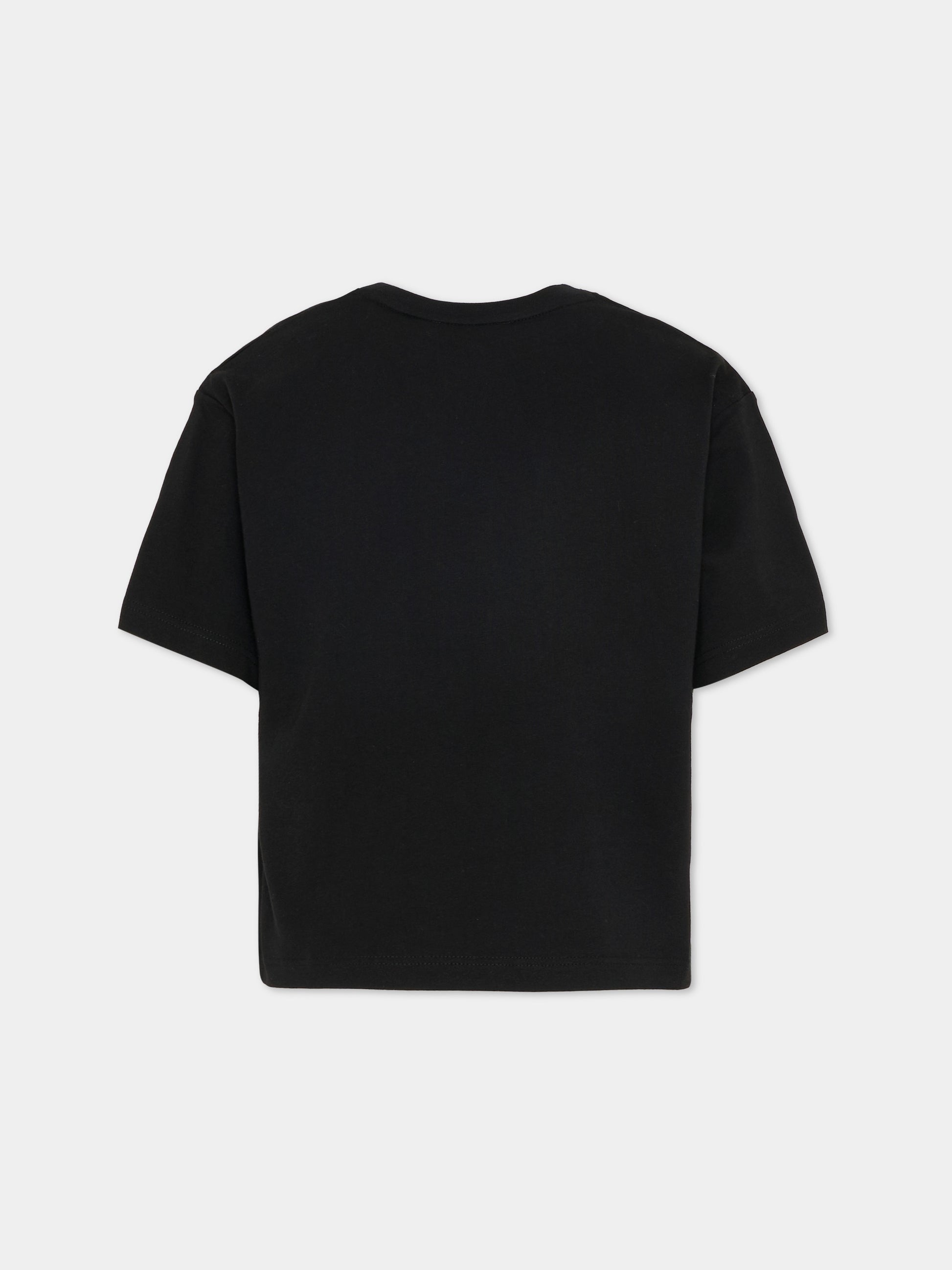 T-shirt nera per bambini con logo,Marc Jacobs,W60755 09B