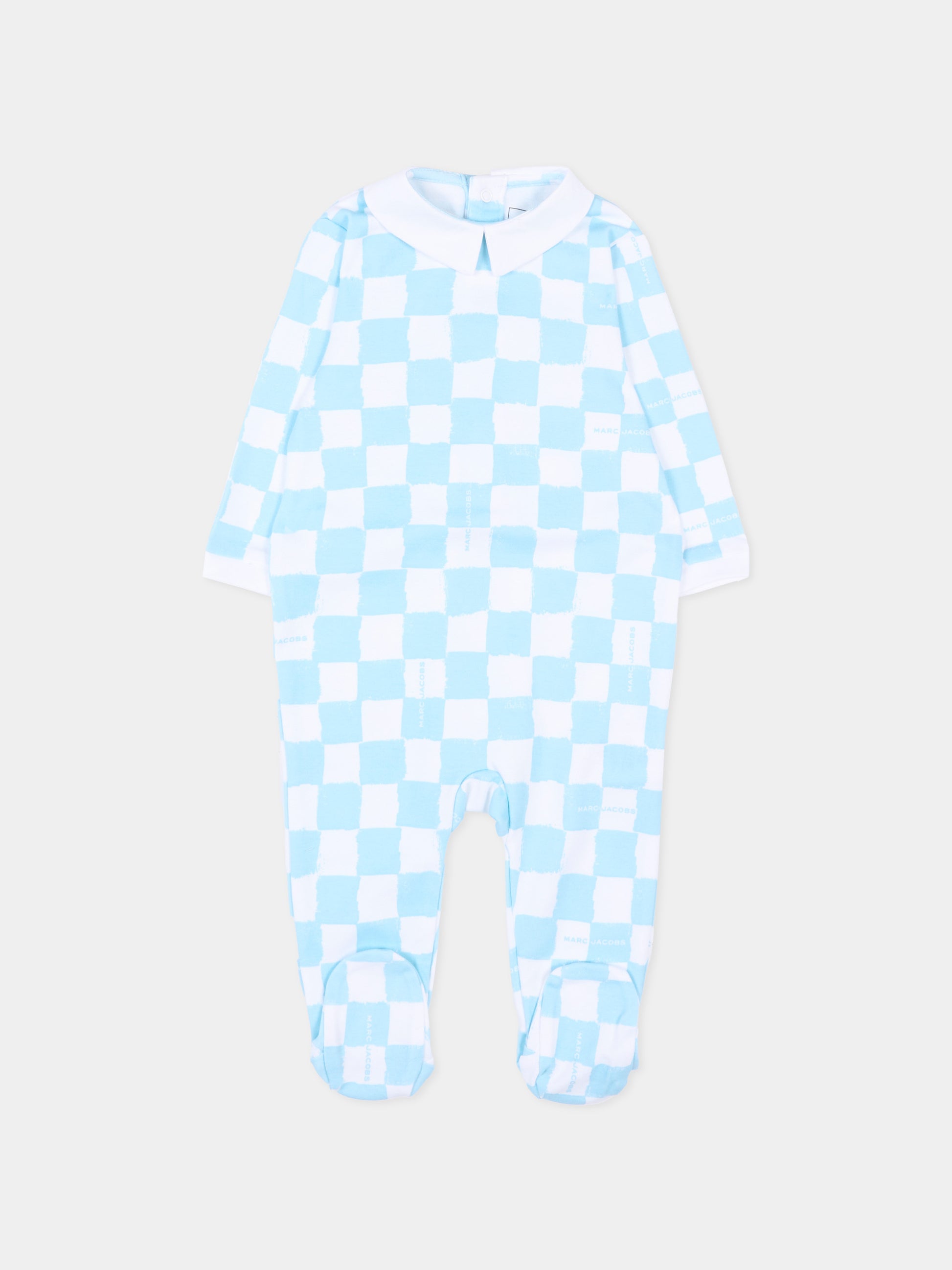 Set tutina celeste per neonato con logo,Marc Jacobs,W60814 77B