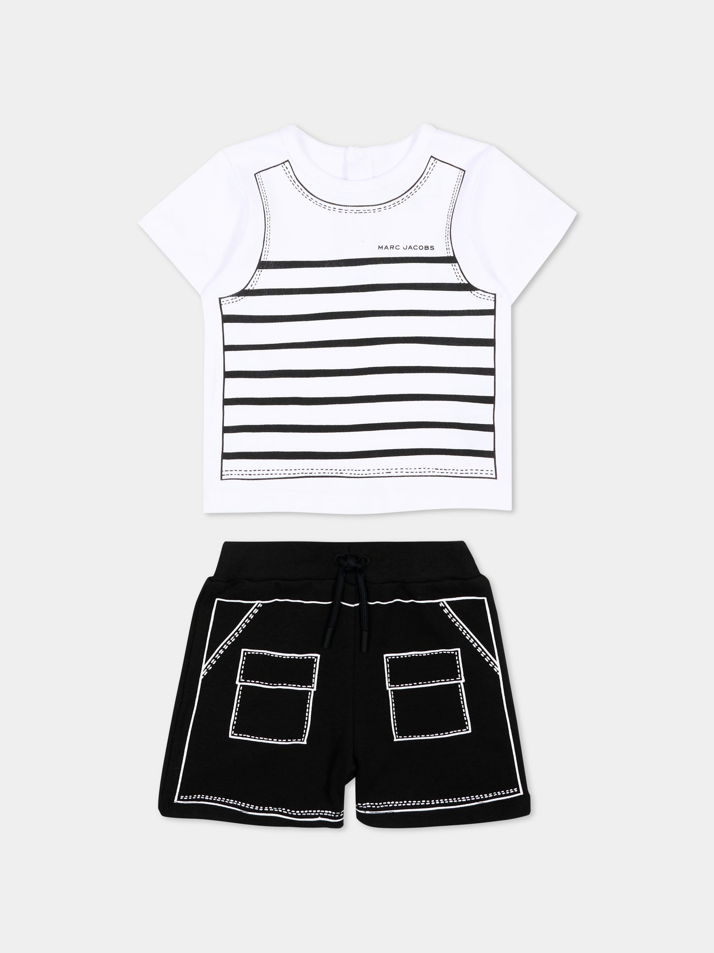 Completo sportivo multicolor per neonato con logo,Marc Jacobs,W60815 09B