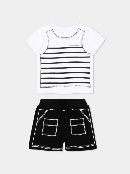 Completo sportivo multicolor per neonato con logo,Marc Jacobs,W60815 09B