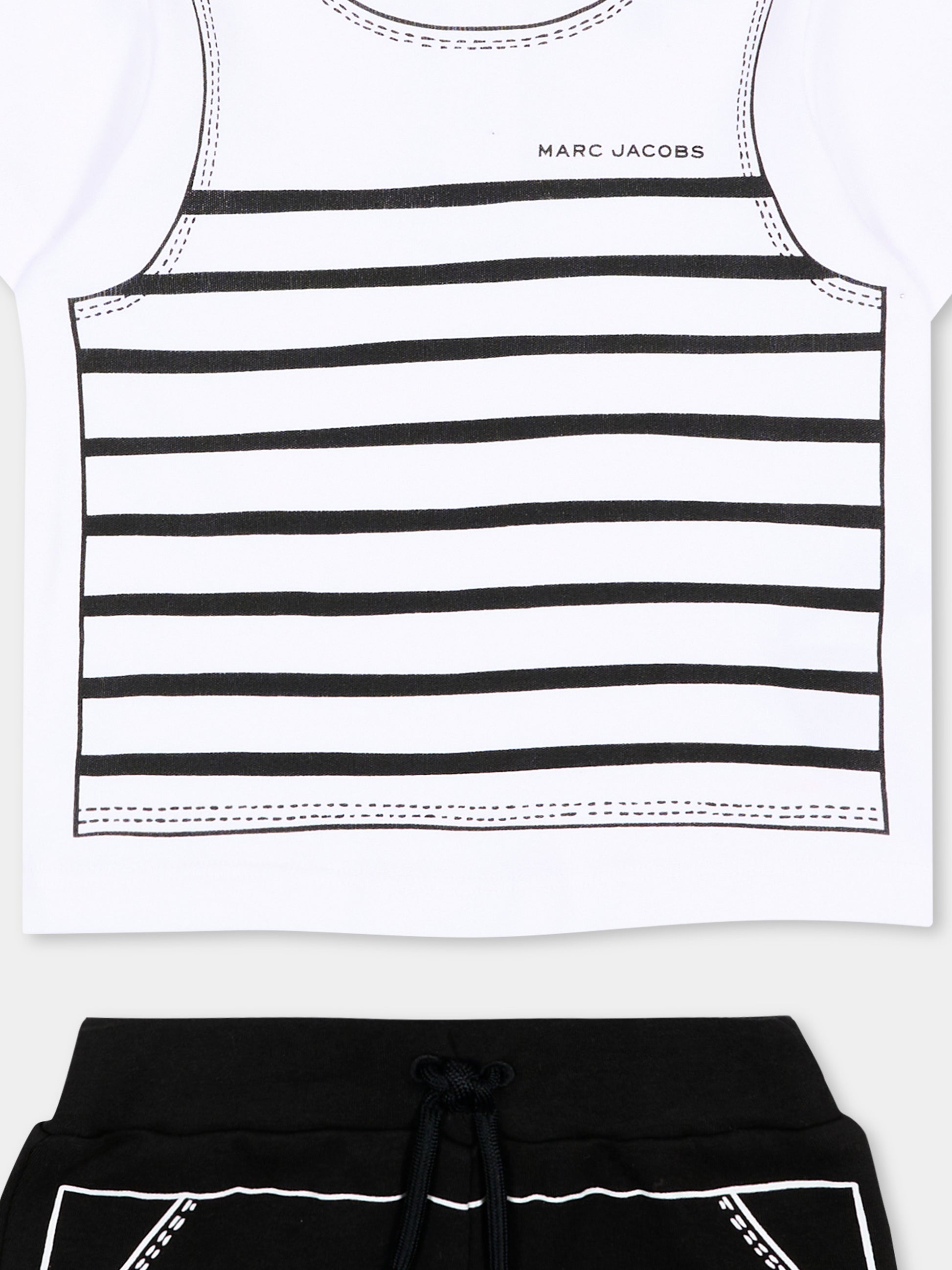 Completo sportivo multicolor per neonato con logo,Marc Jacobs,W60815 09B