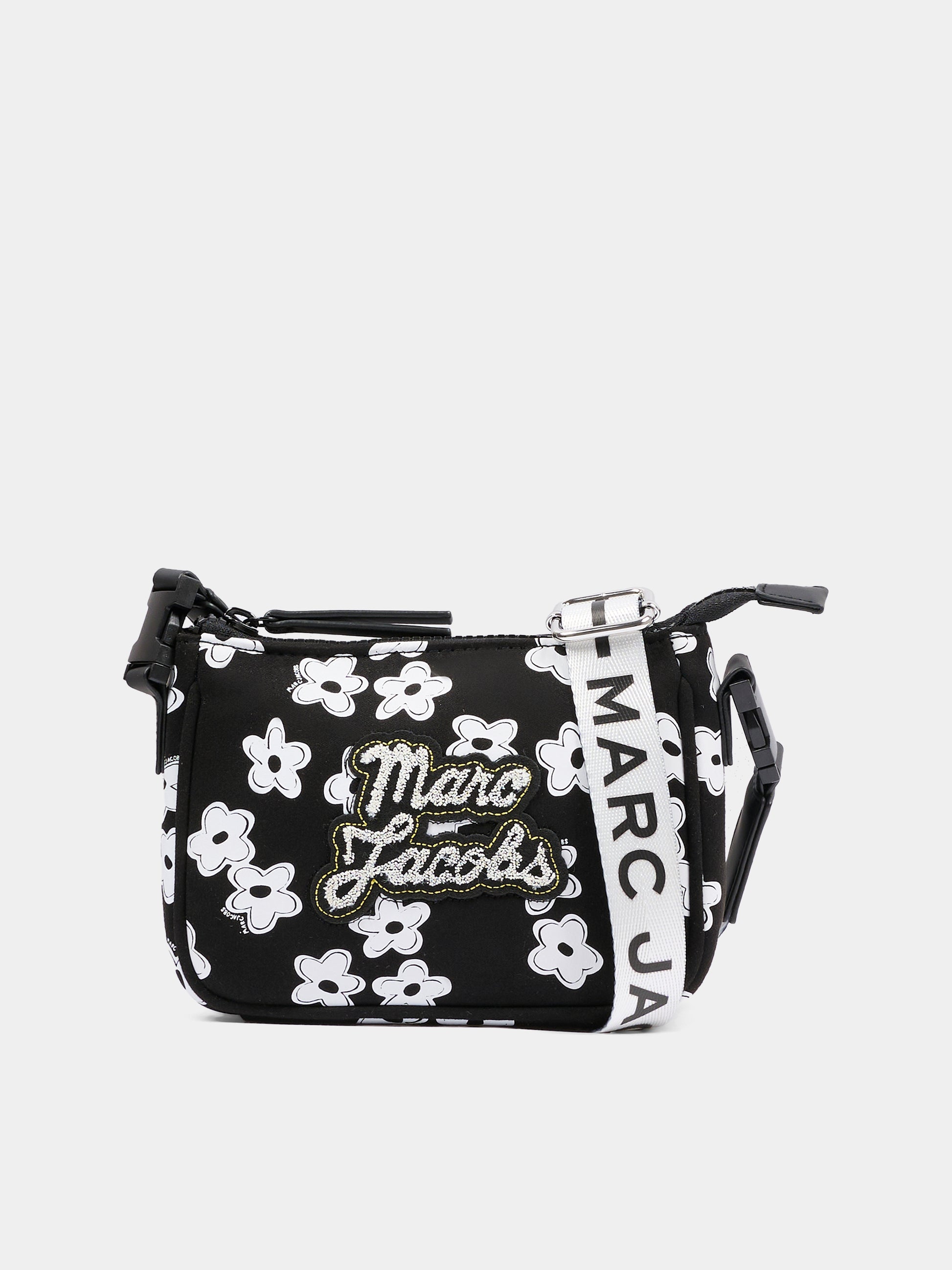 Borsa nera per bambina con margherite,Marc Jacobs,W60835 09B
