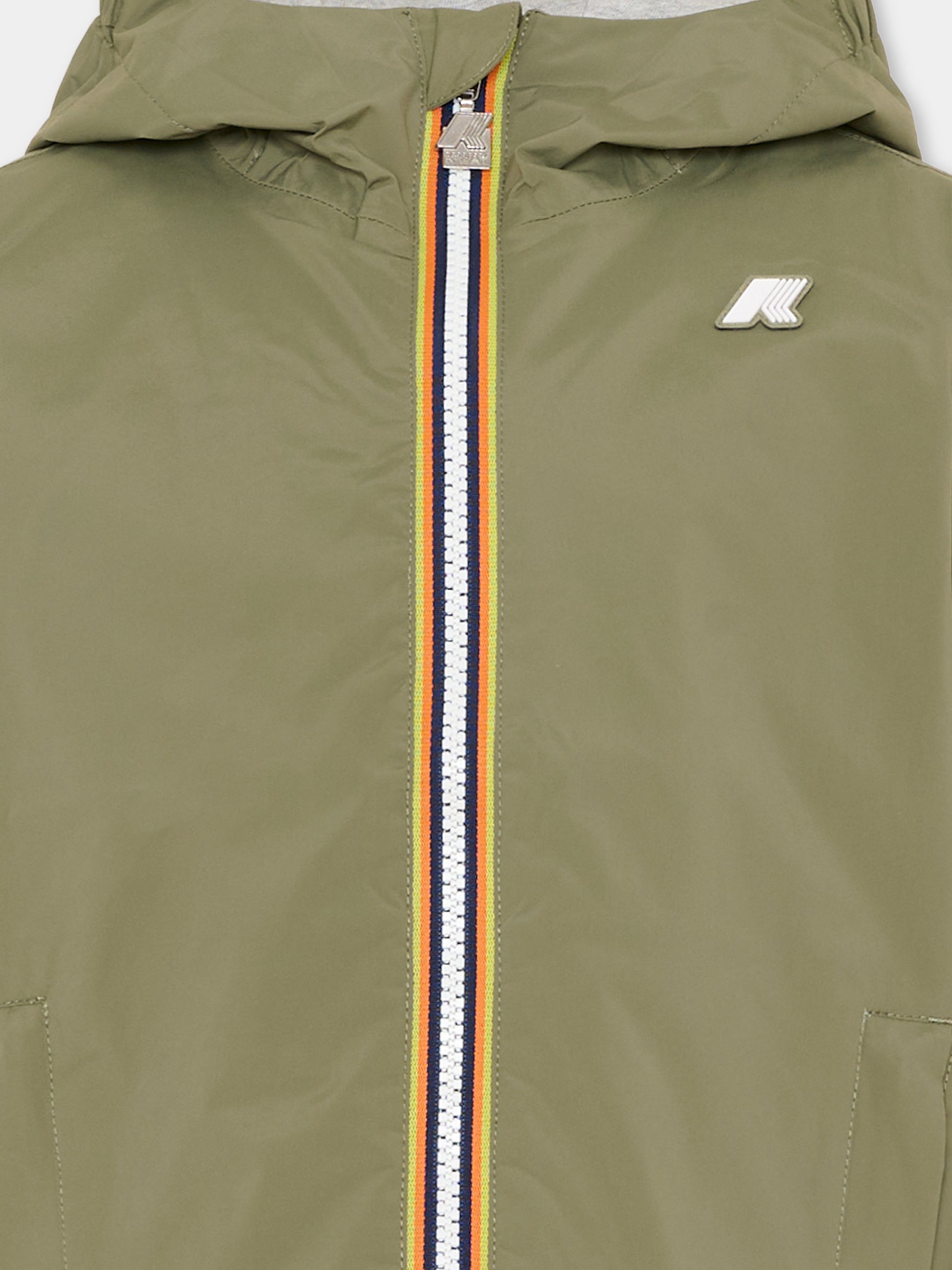 Giacche a vento verde per bambino,K-way,K41335W V15