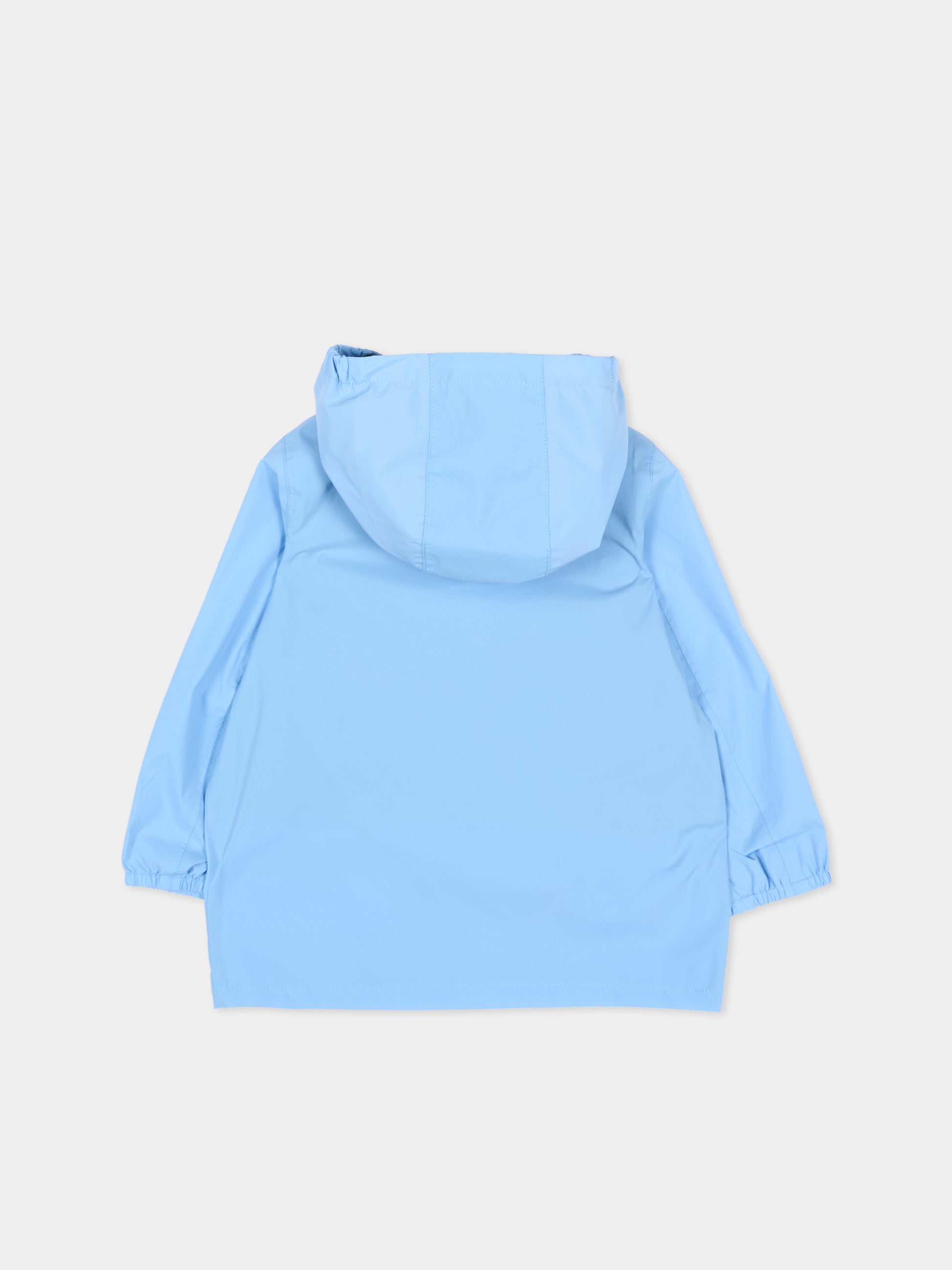 Giacca a vento celeste Jack Stretch per neonato con logo,K-way,K4136IW 356