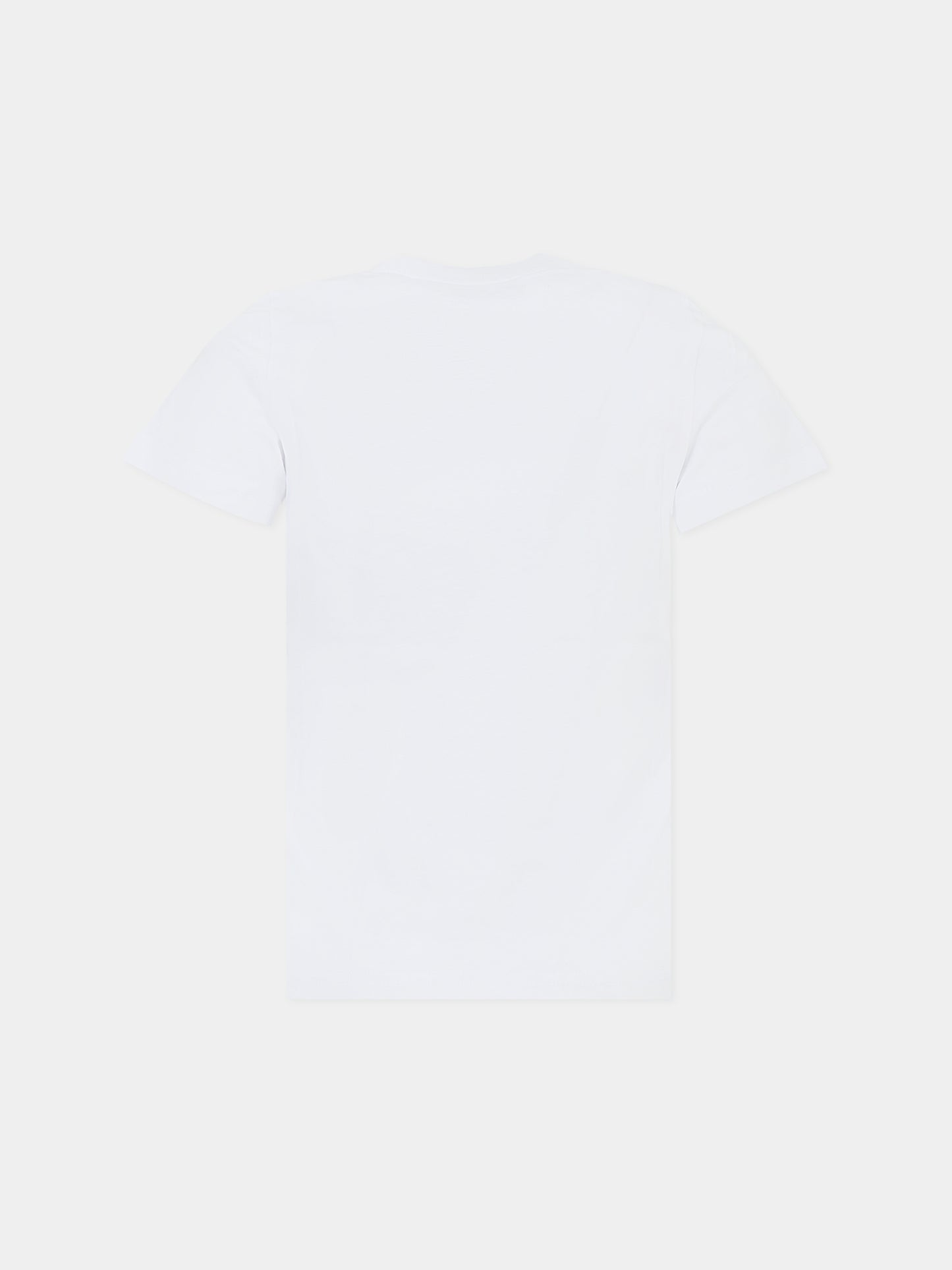 T-shirt bianca per bambino con fiamme,N°21 Kids,N2103M N0080 0N100