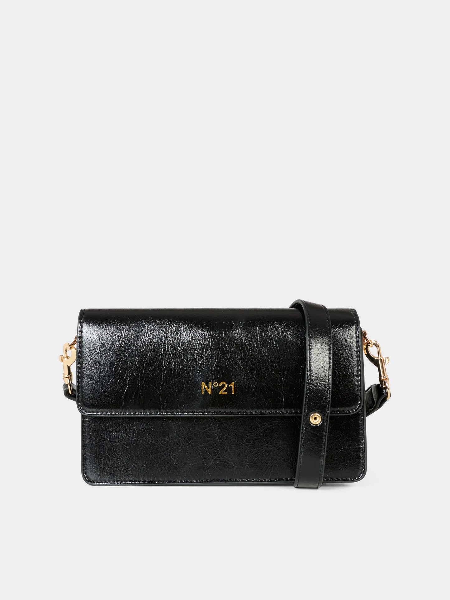 Pochette nera per bambina con logo,N°21 Kids,N2104R N0246 0N900