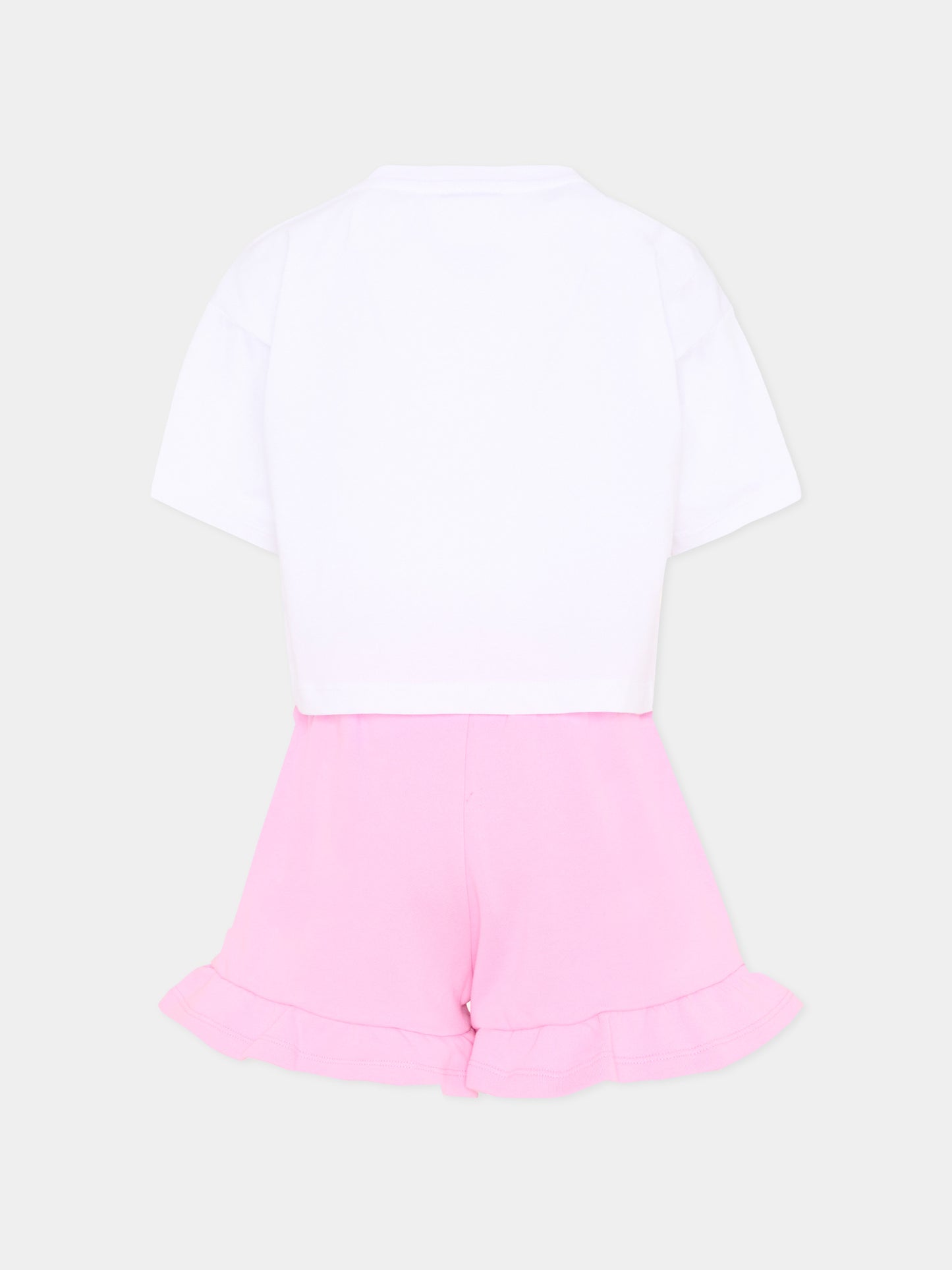 Completo sportivo multicolor per bambina con Teddy Bear,Moschino Kids,HDG01N LCA52 84298