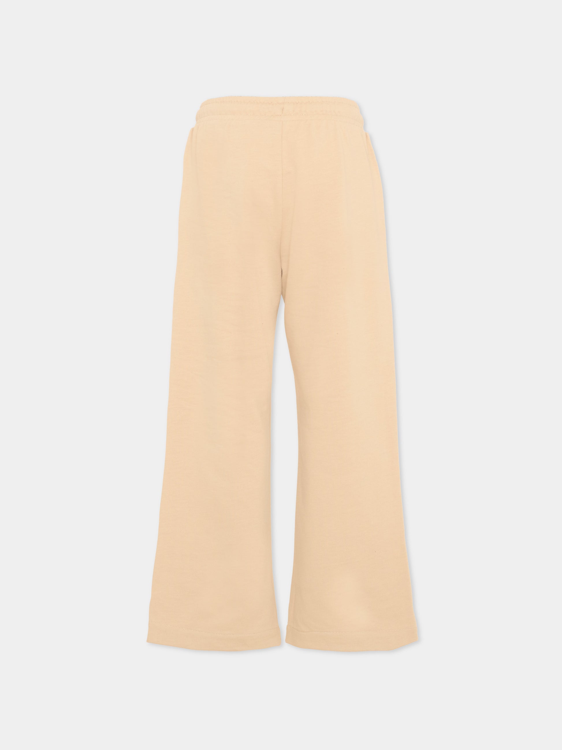 Pantaloni sportivi beige per bambina Teddy Bear,Moschino Kids,HDP06Z LCA19 20829