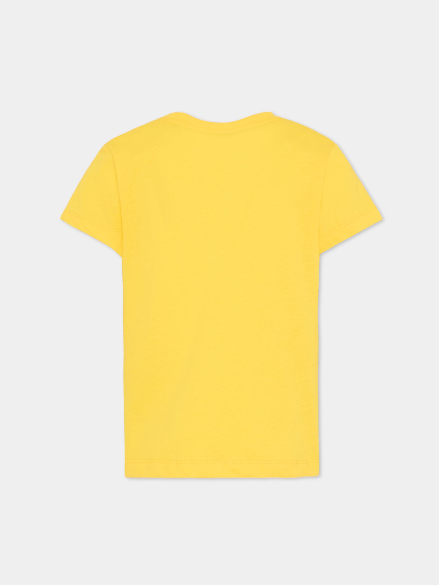 T-shirt gialla per bambini con Teddy Bear,Moschino Kids,HUM05O LAA03 50577