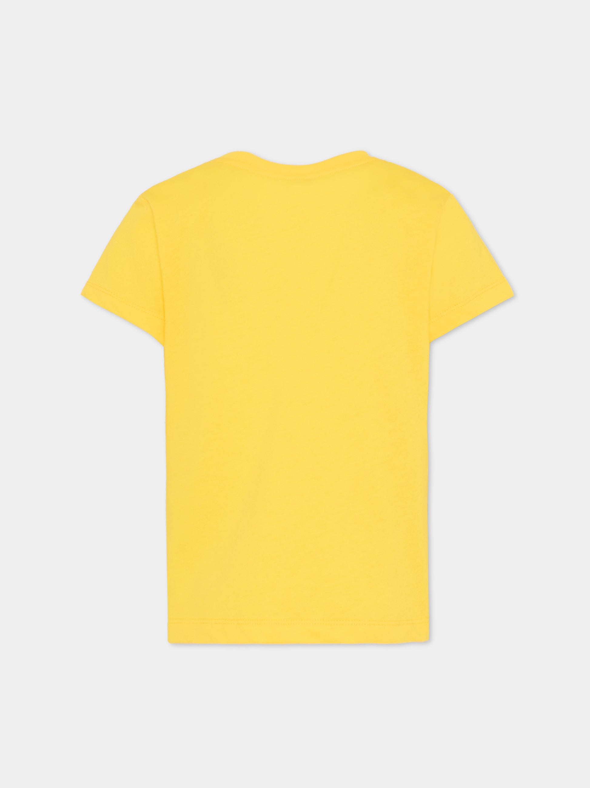 T-shirt gialla per bambini con Teddy Bear,Moschino Kids,HUM05O LAA03 50577