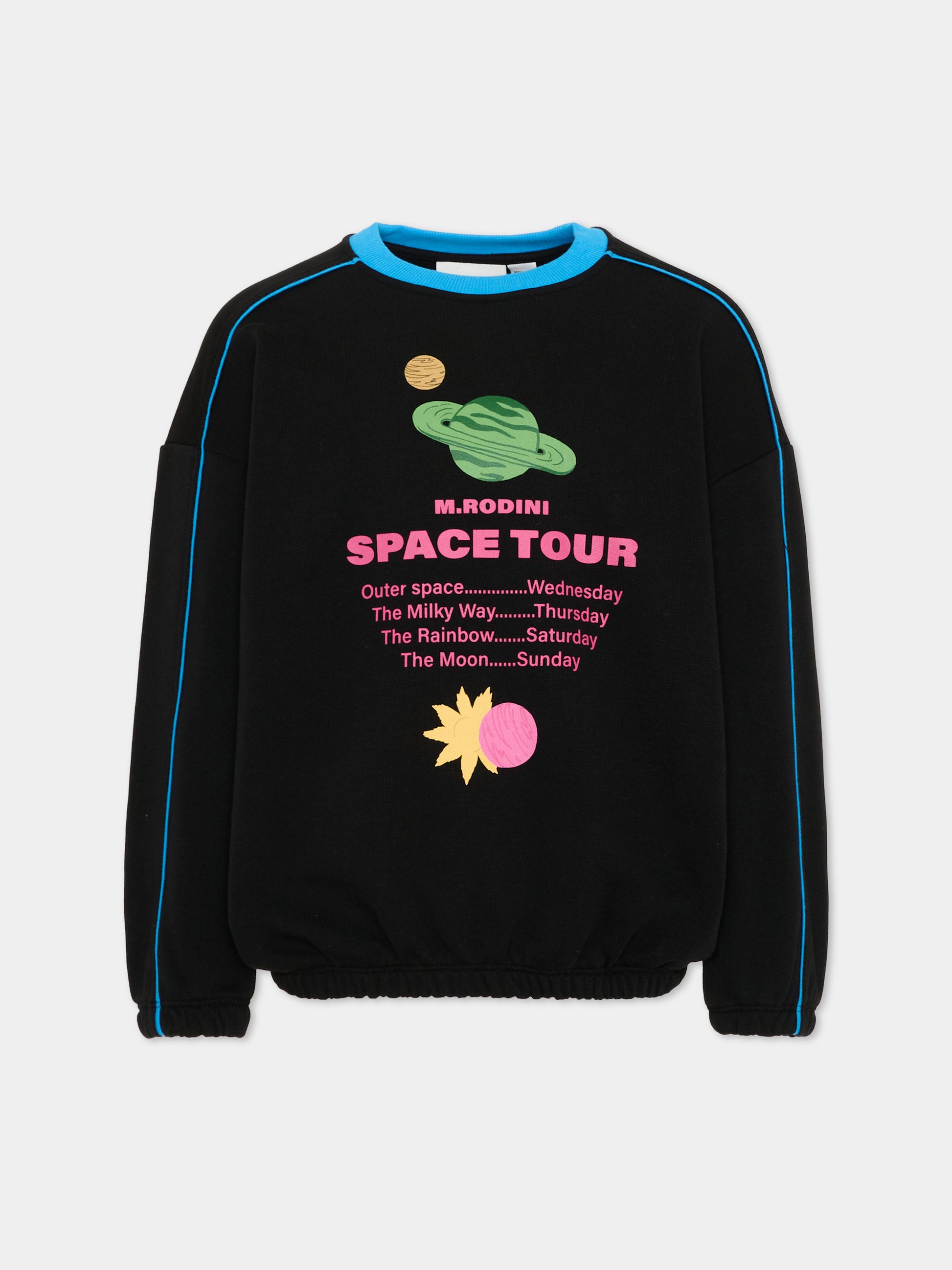 Felpa nera Space Tour per bambini,Mini Rodini,2622014699