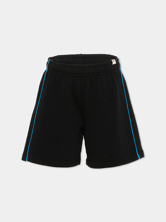 Shorts sportivi neri per bambini,Mini Rodini,1100033899