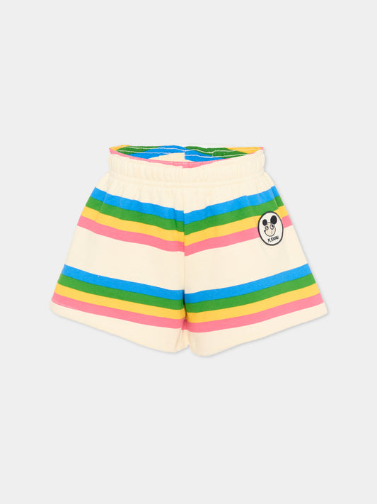 Shorts sportivi multicolor per bambina,Mini Rodini,2623012900