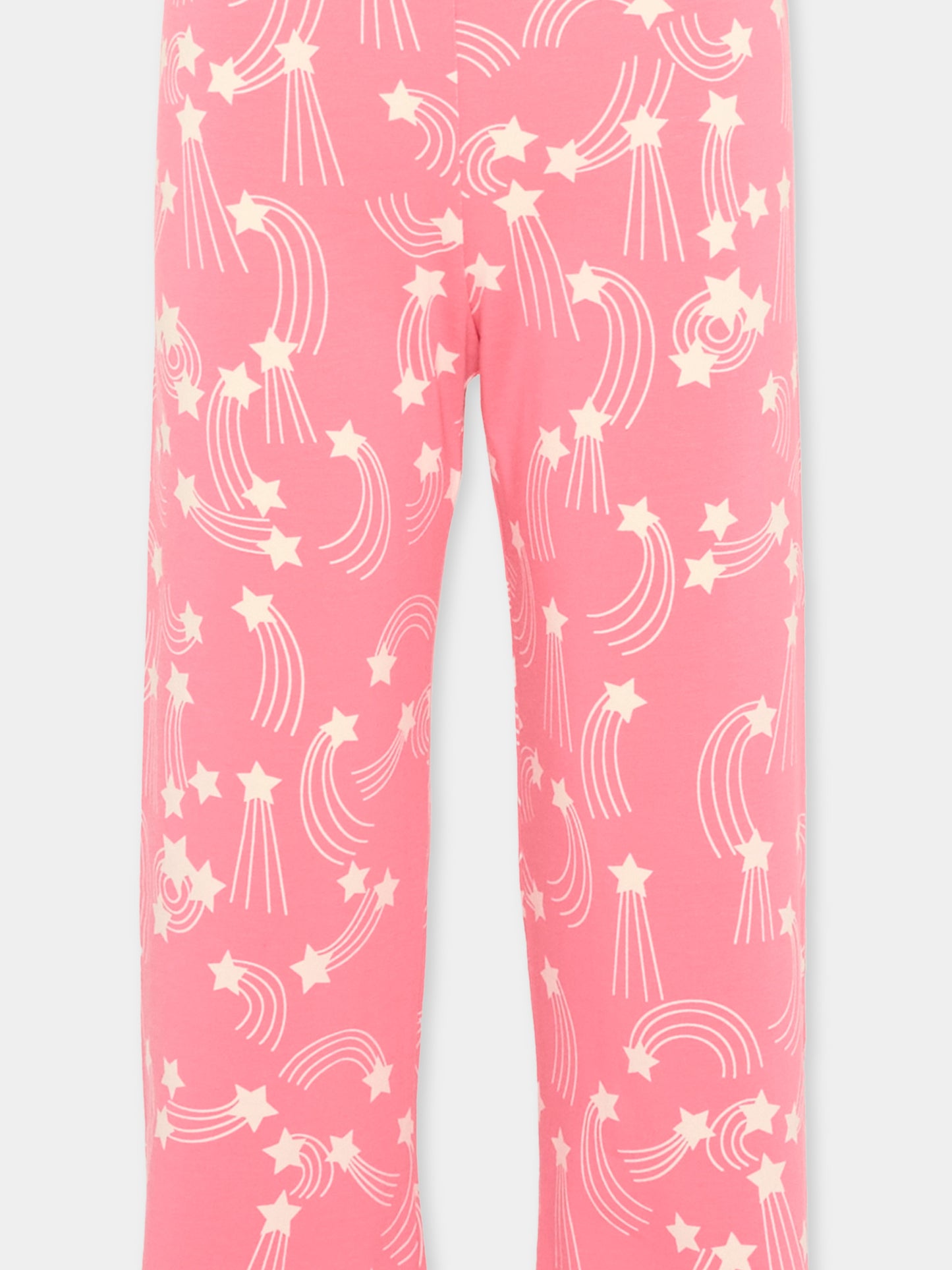 Pantaloni sportivi rosa per bambina con stelle,Mini Rodini,2623013528