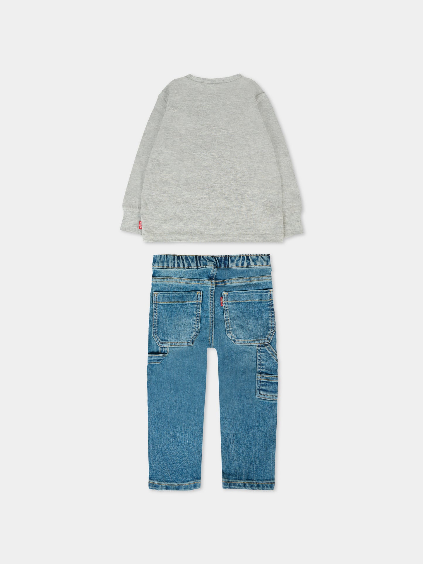 Completo multicolor per neonato con orsetto,Levi's Kids,6EL424 C87