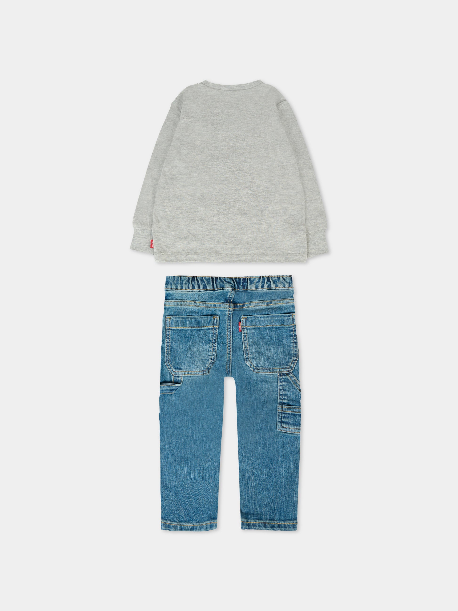Completo multicolor per neonato con orsetto,Levi's Kids,6EL424 C87