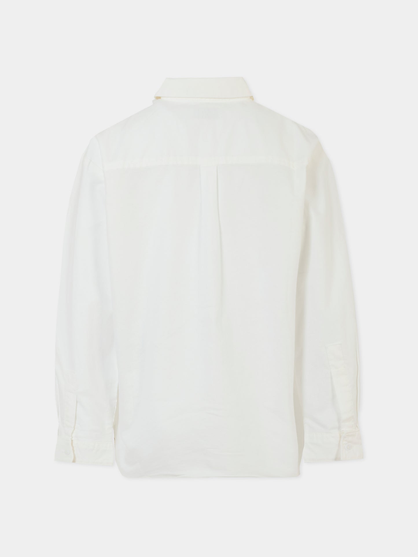 Camicia bianca per bambino con logo,Calvin Klein Kids,IG0IG02791 YAF