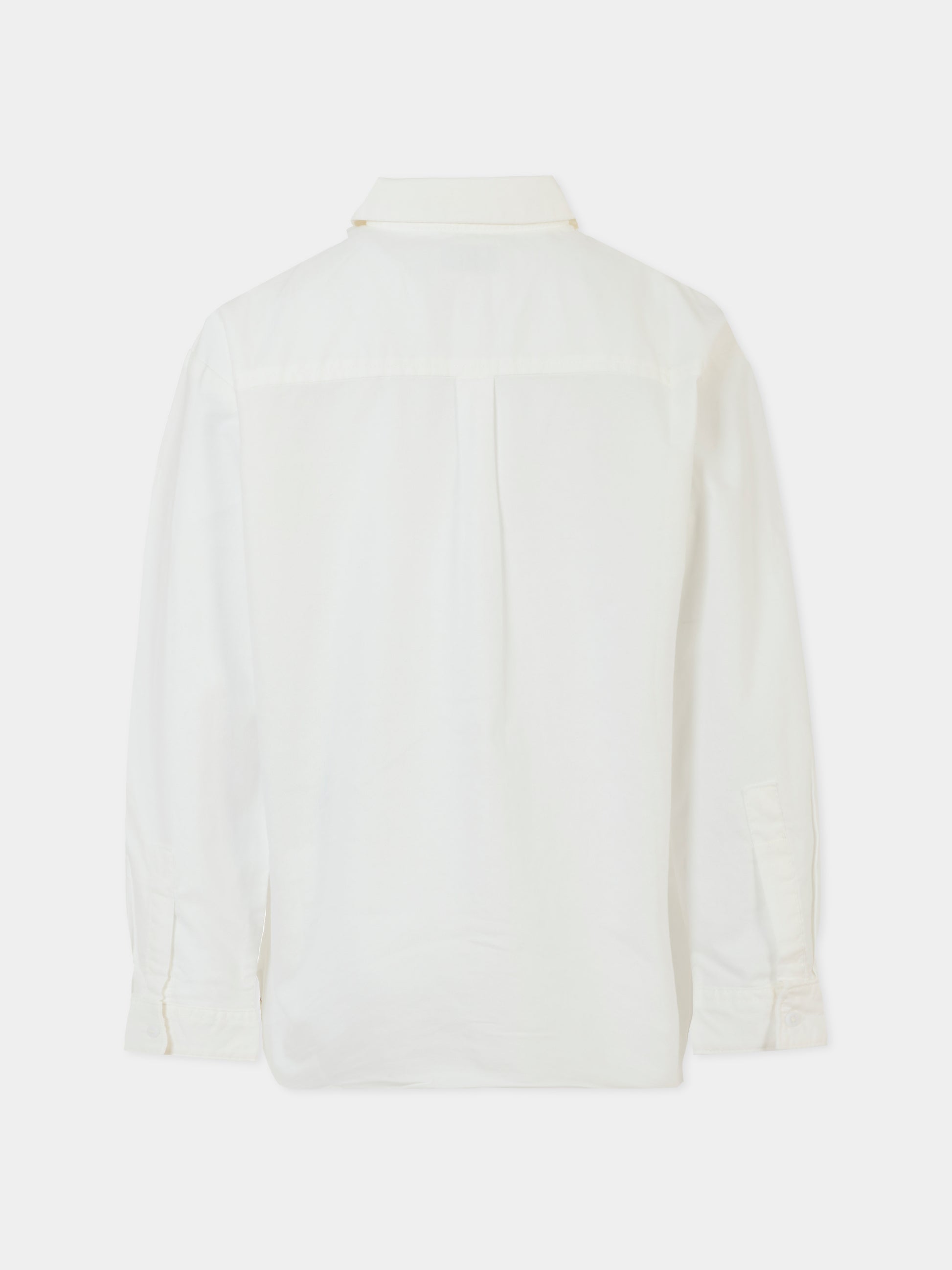 Camicia bianca per bambino con logo,Calvin Klein Kids,IG0IG02791 YAF