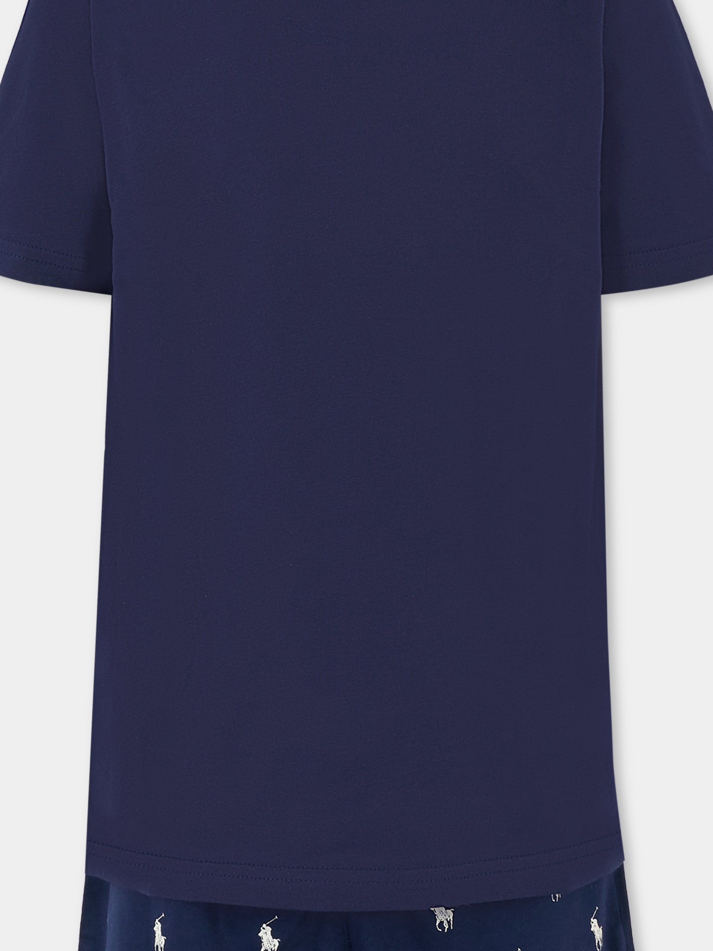 Pigiama blu per bambino con cavallino,Ralph Lauren Kids,P0250 BCV