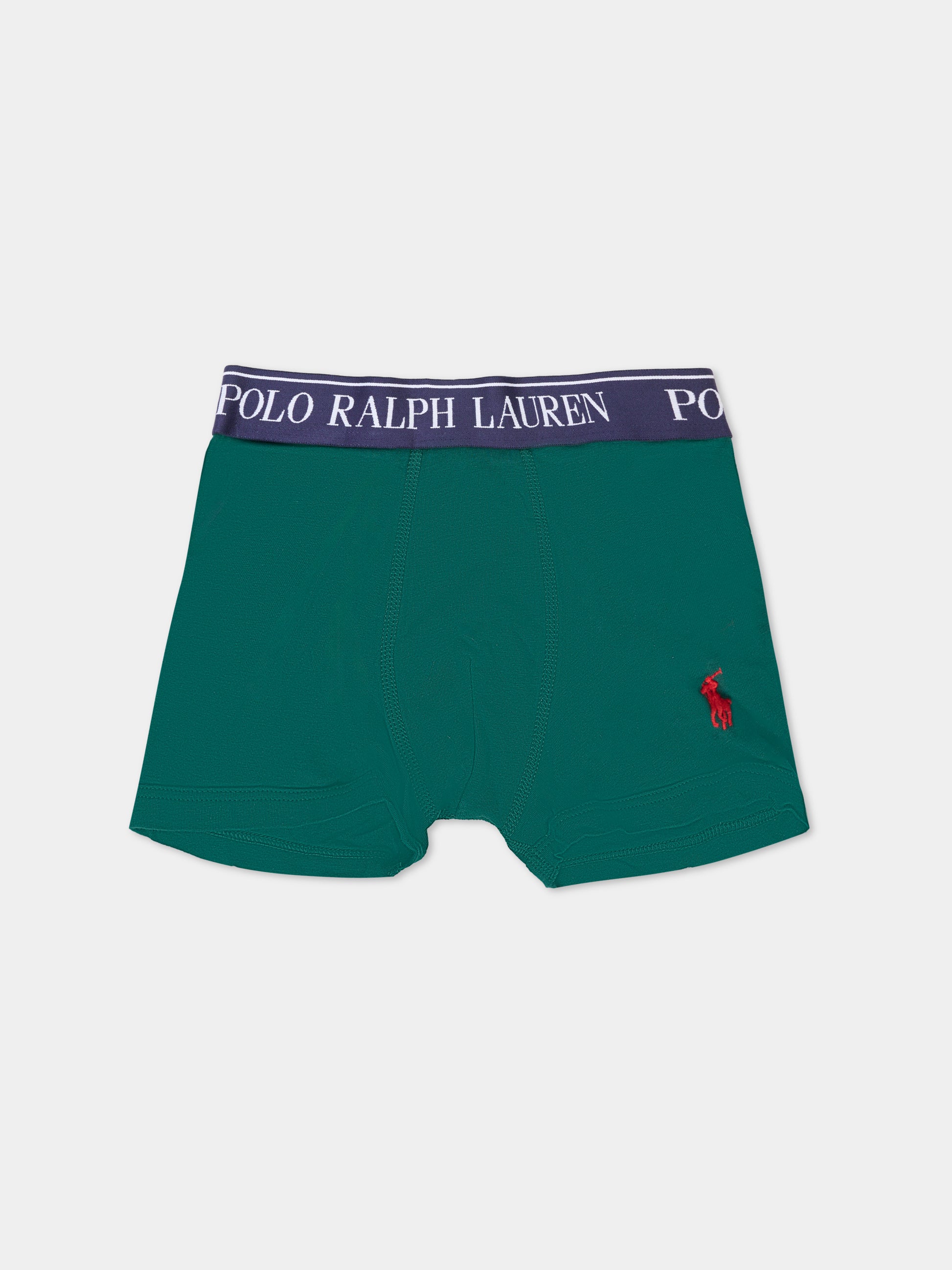 Set boxer multicolor per bambino con cavallino,Ralph Lauren Kids,P5014 BCV