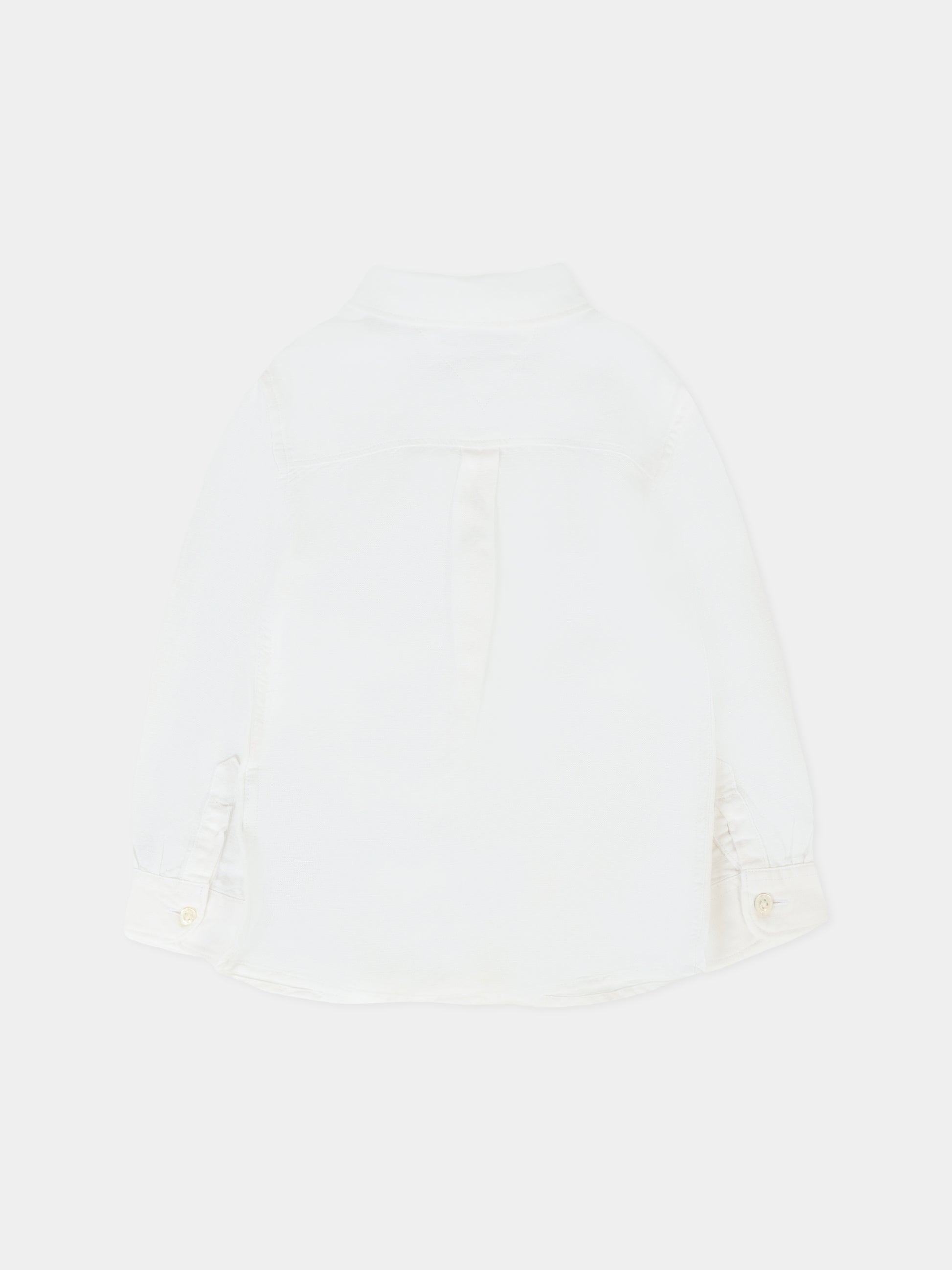 Camicia bianca per neonato con bandierina,Tommy Hilfiger Junior,KB0KB09550 YBR