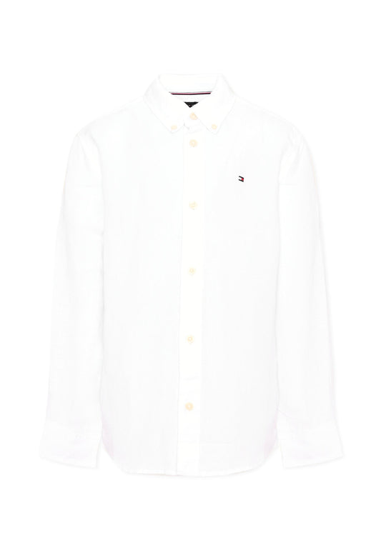 Camicia bianca per bambino con bandierina