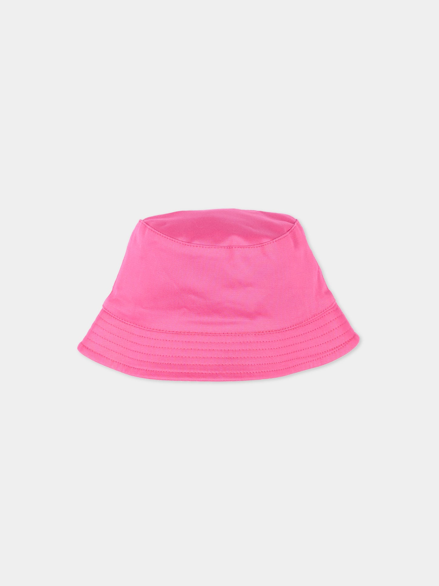Cloche fucsia per neonata con logo,Moschino Kids,MNX057 LPA01 50533