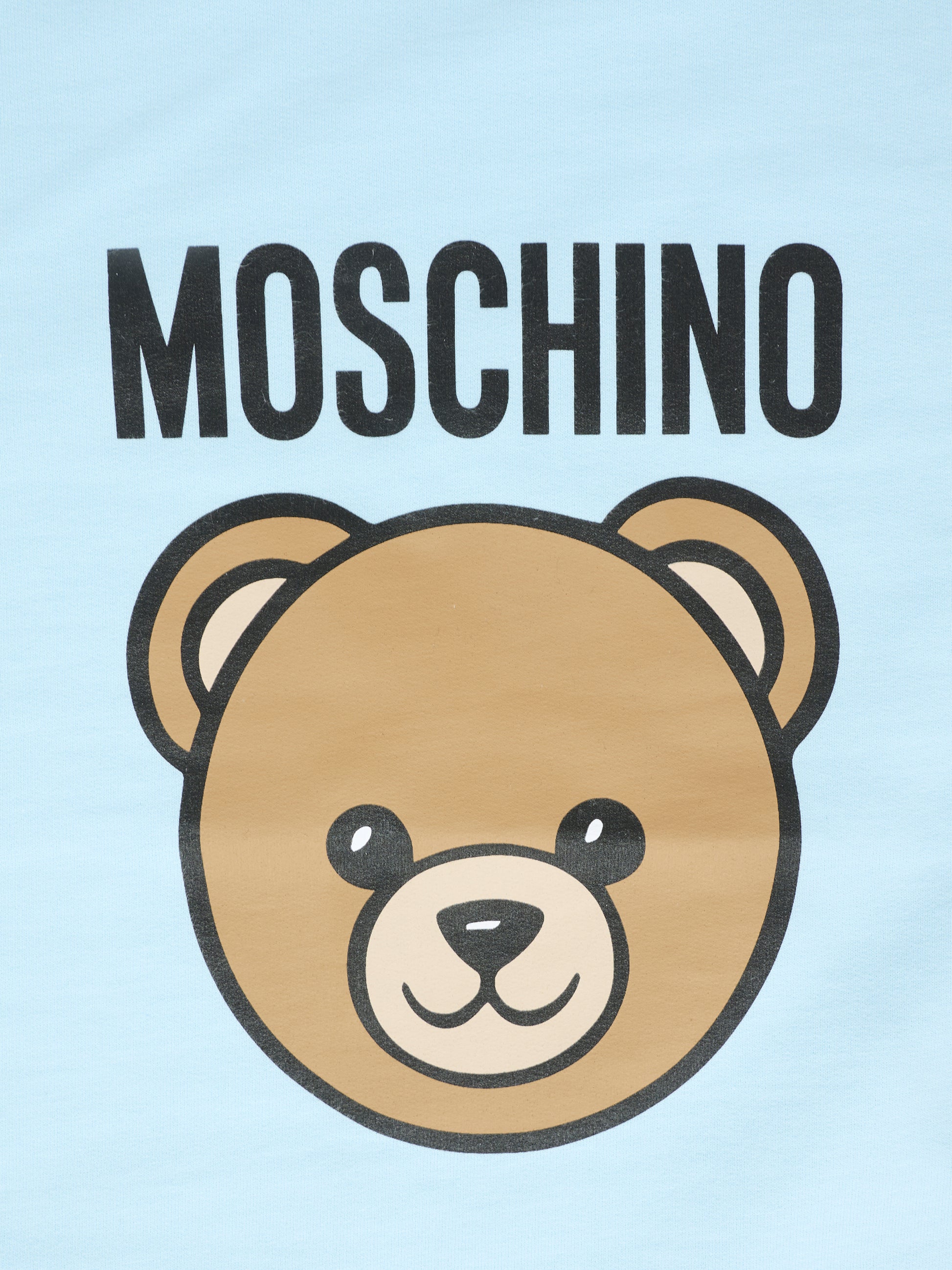 Coperta celeste per neonato con Teddy Bear,Moschino Kids,MUB00M LCA19 40304
