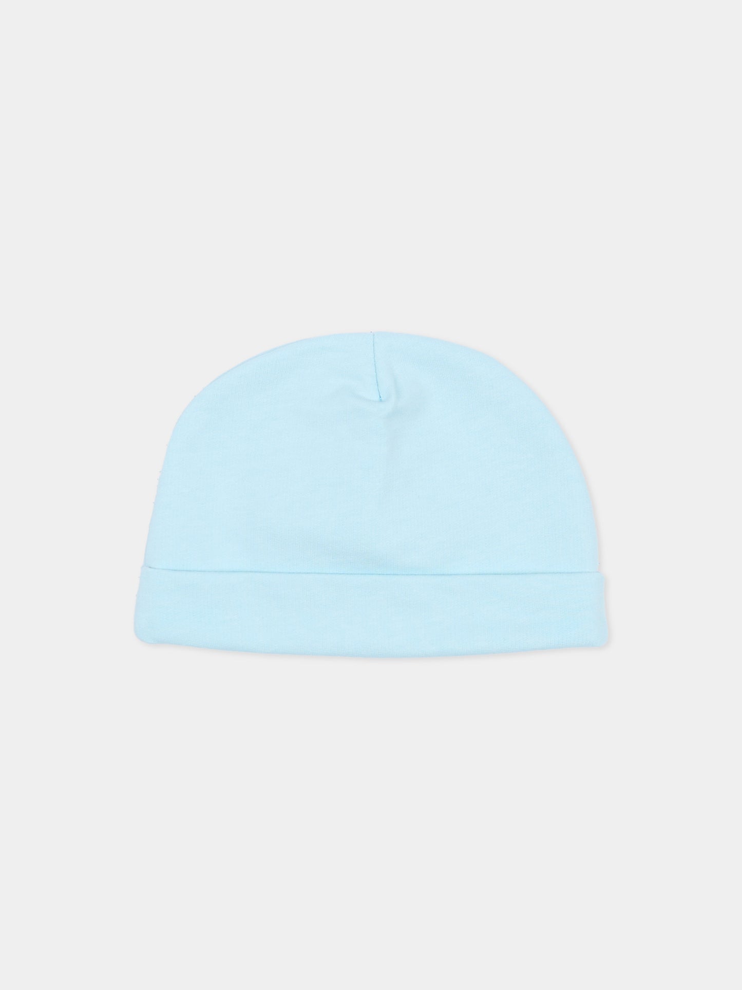 Cappello celeste per neonato con Teddy Bear,Moschino Kids,MUX05U LCA19 40304